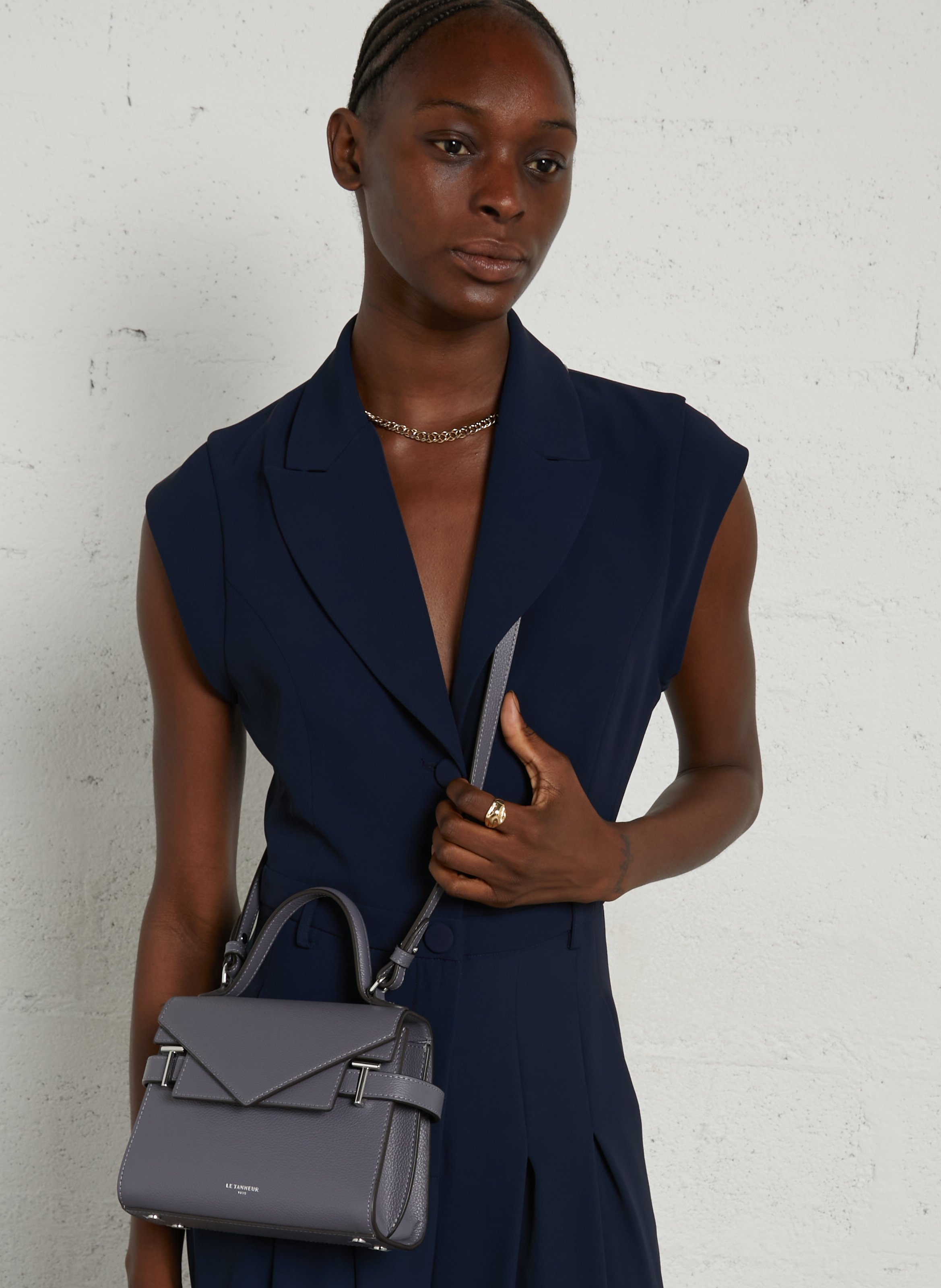 Leather handbag | Blue LE TANNEUR Women