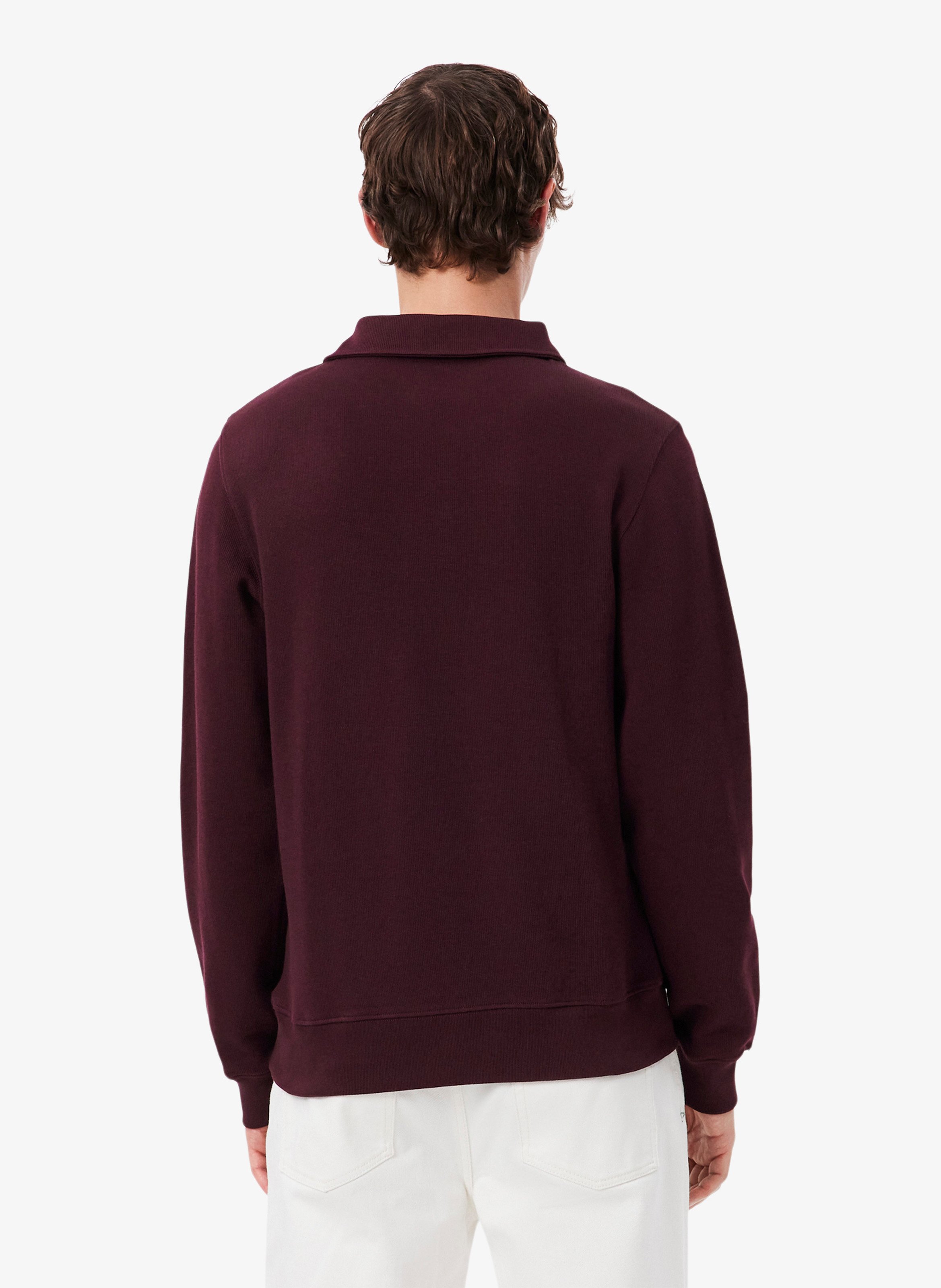 Polo-Sweatshirt aus Baumwollmischung LACOSTE Rot