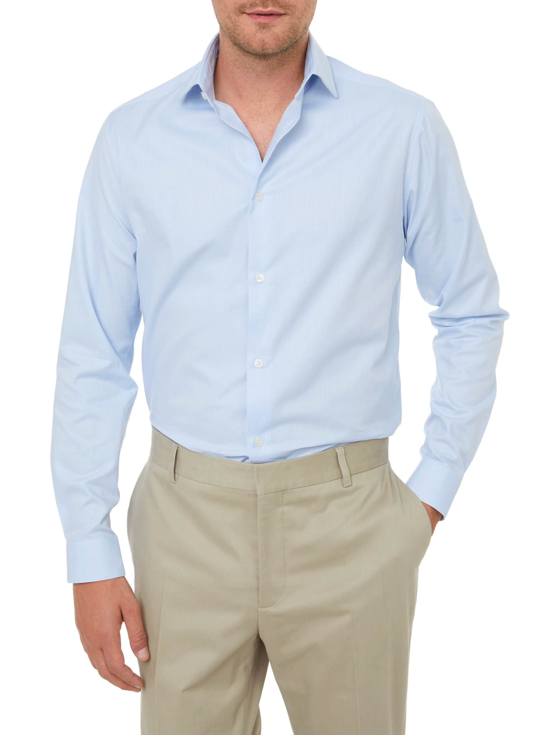 Washed cotton shirt AU PRINTEMPS PARIS Blue