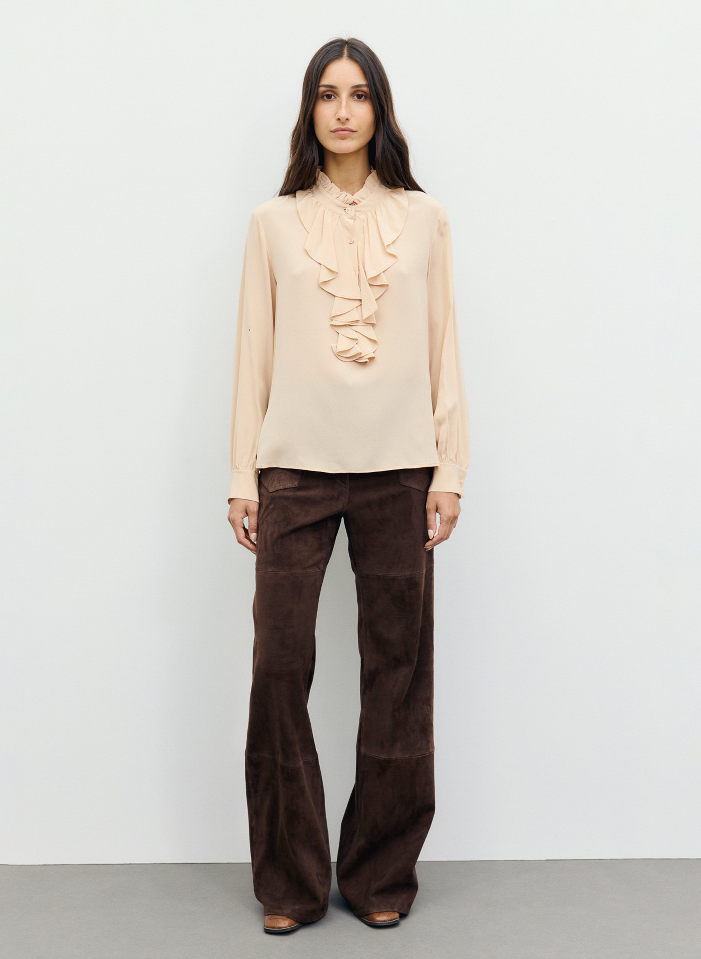 Geblümte Bluse mit Rundhalskragen GERARD DAREL Orange
