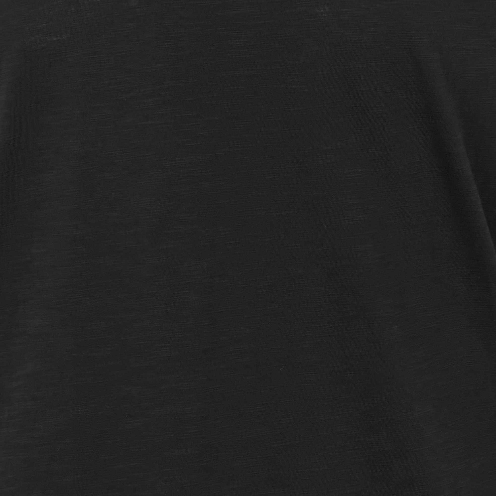 Baumwoll-T-Shirt mit V-Ausschnitt, Regular Fit IKKS Schwarz