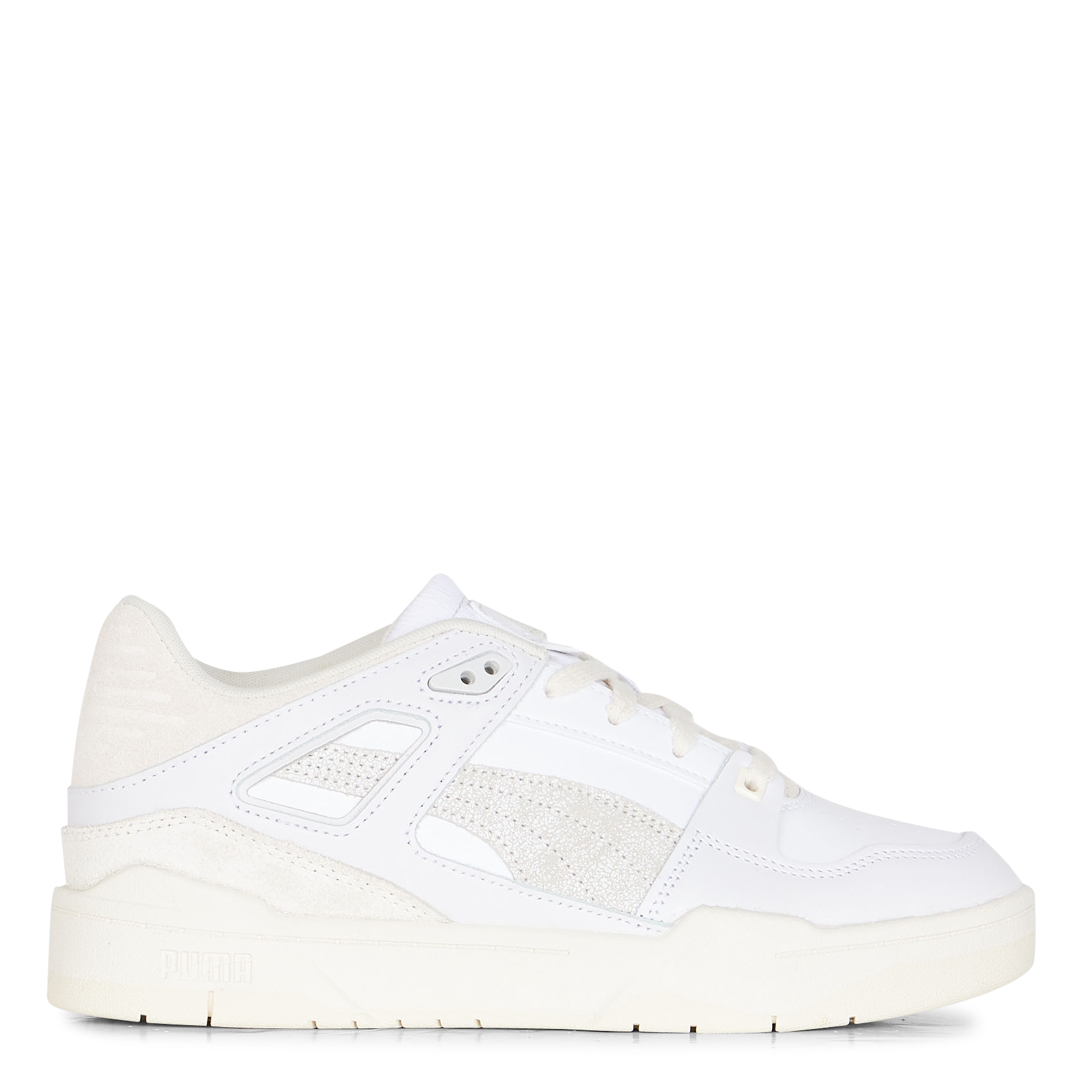 Leather low-top sneakers PUMA White