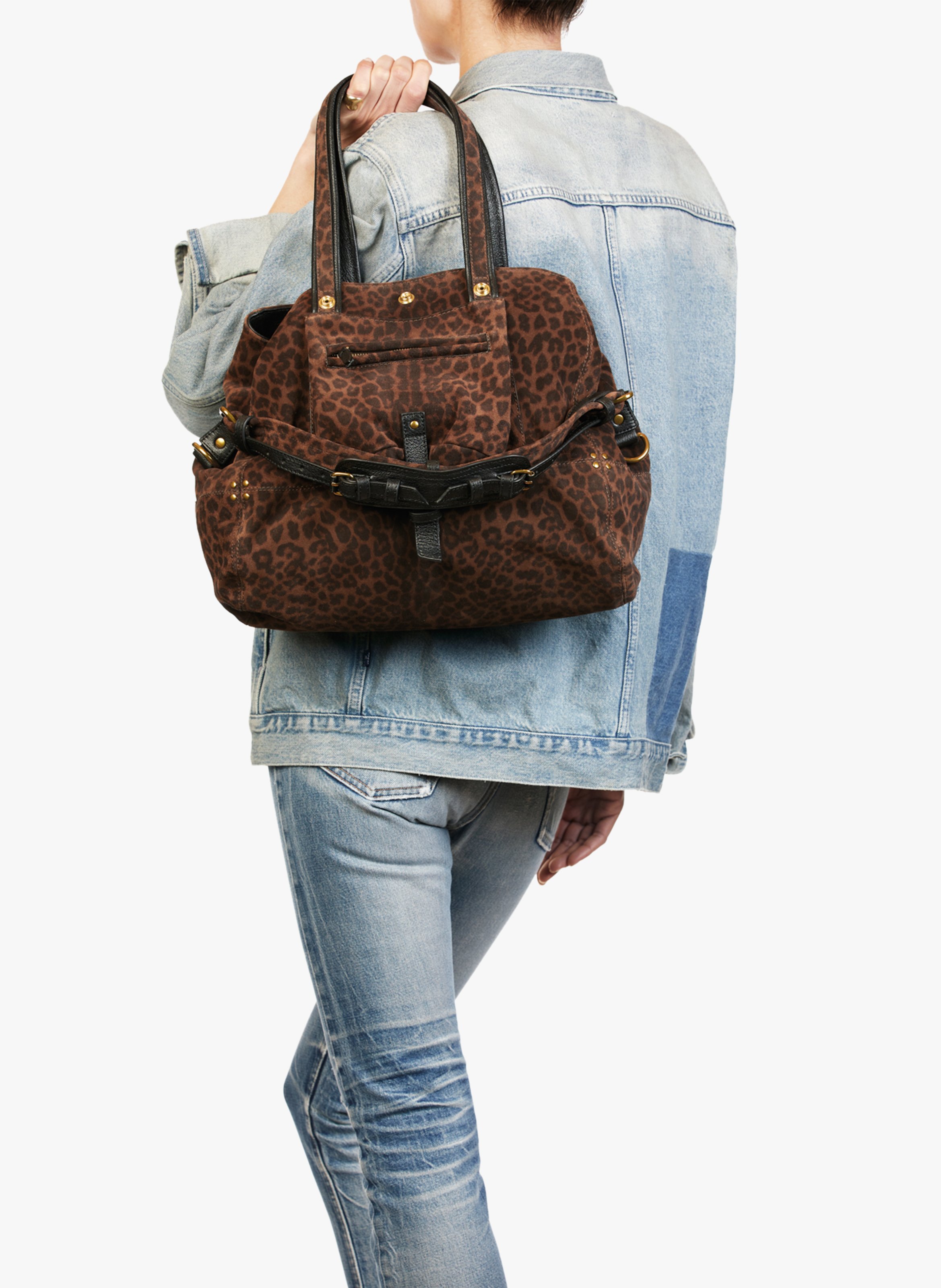 Sac porté épaule en cuir JEROME DREYFUSS Multicolore