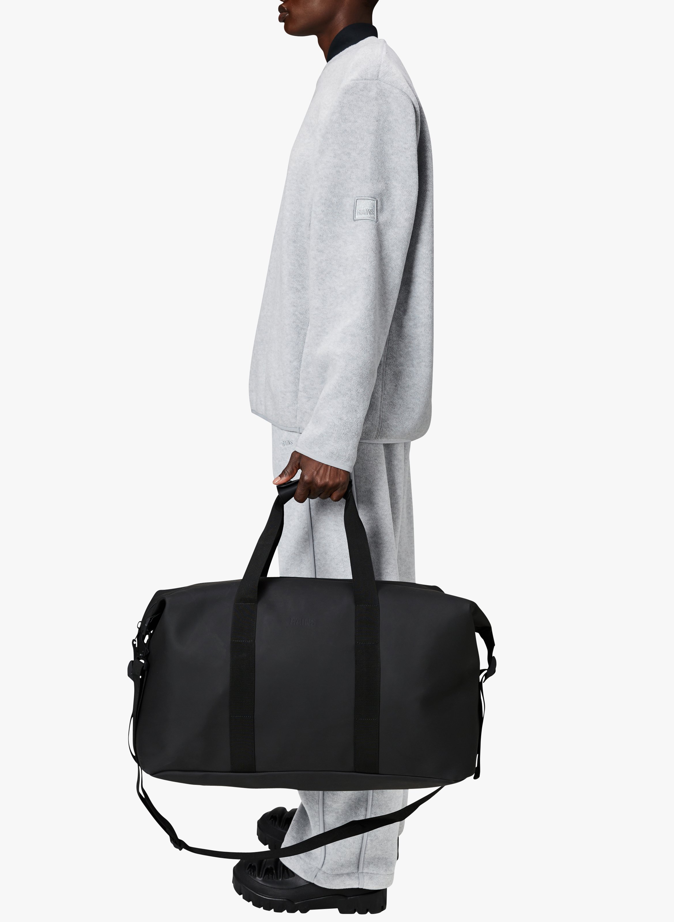 Waterproof weekend bag raincoat RAINS Black