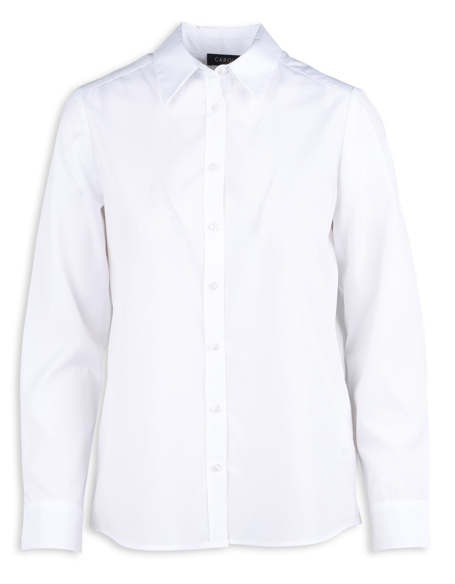 Fitted cotton shirt with classic collar CAROLL White