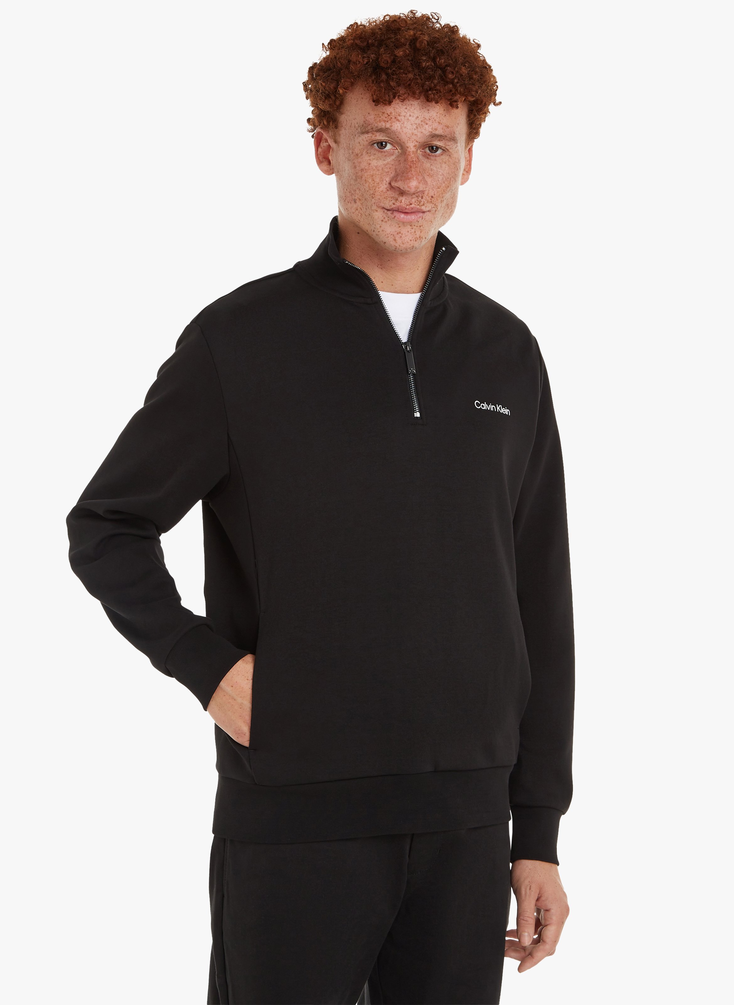 Calvin klein men's quarter on sale zip