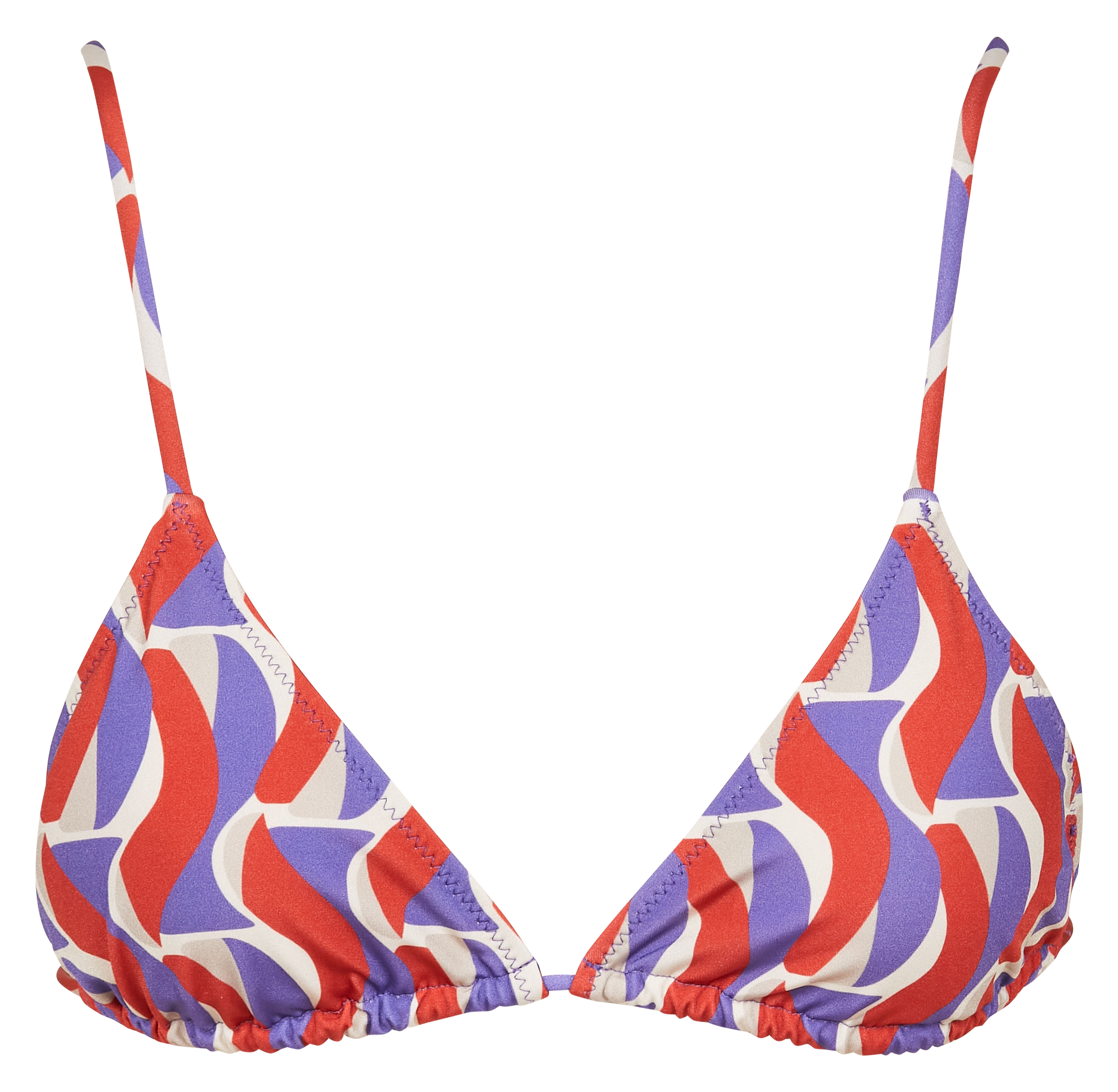 Haut de maillot de bain triangle imprimé ROBIN COLLECTION Multicolore