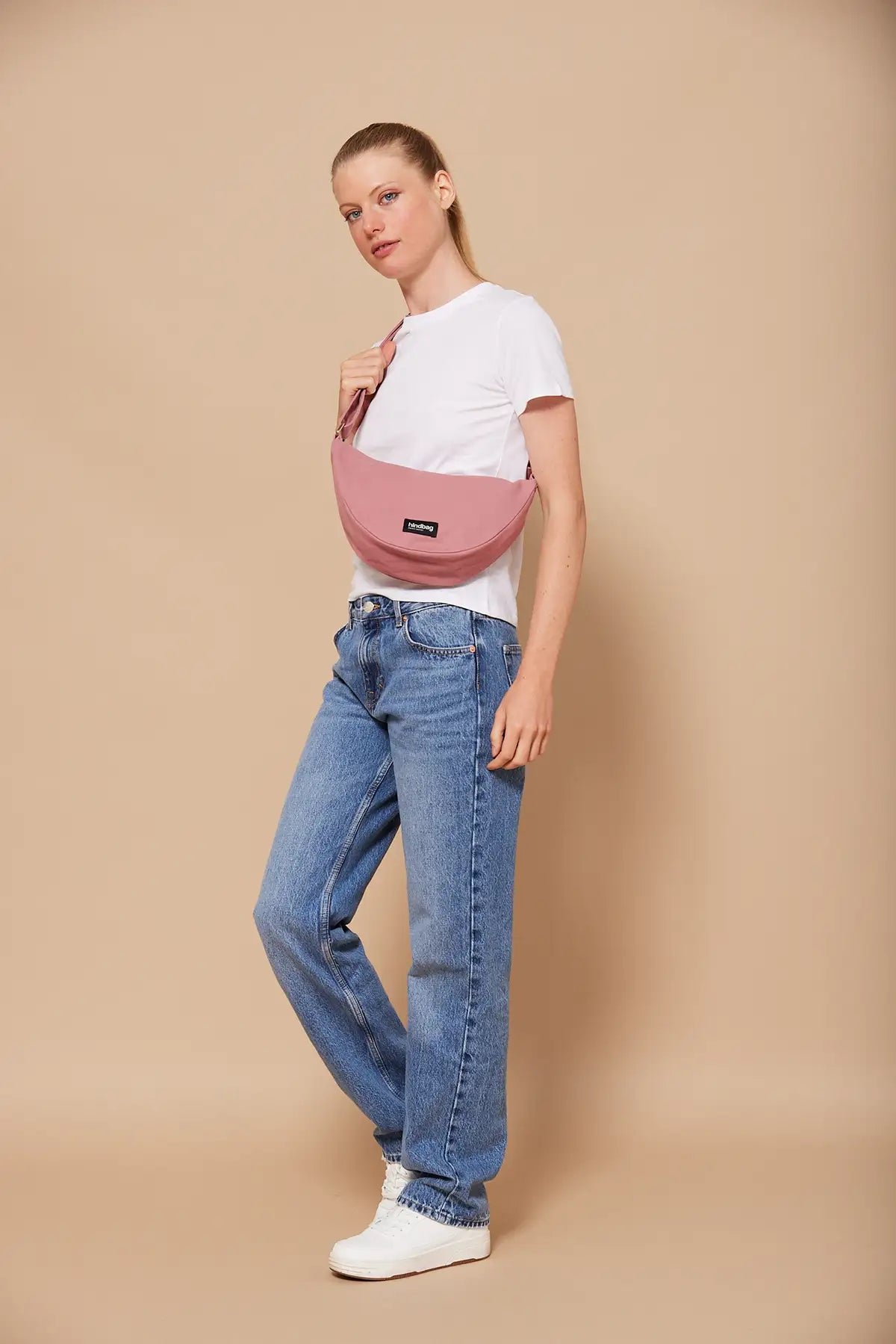 Cotton waist bag Pink