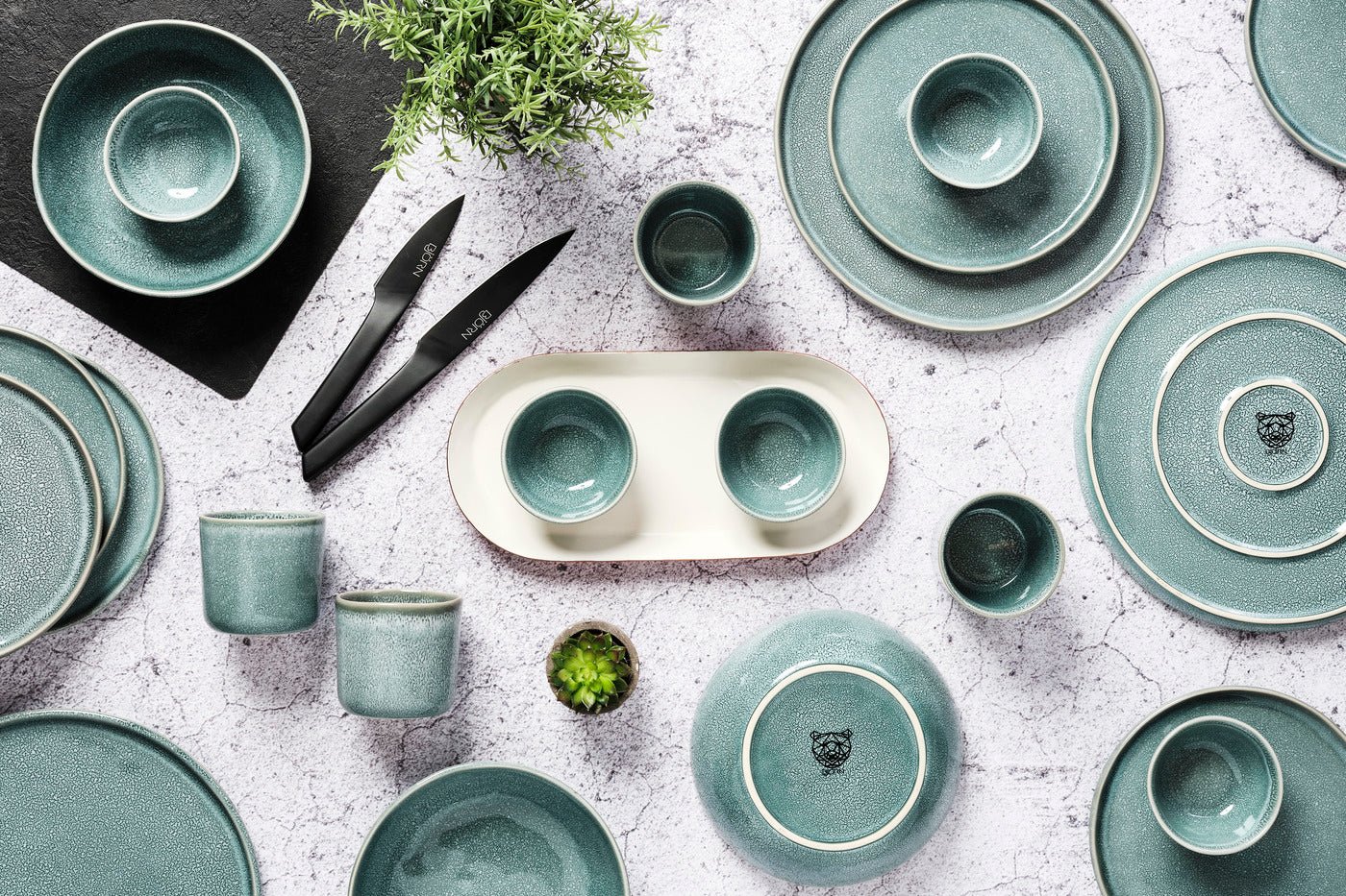 Complete Service Magma - 30 pieces - Cobalt BJORN Blue