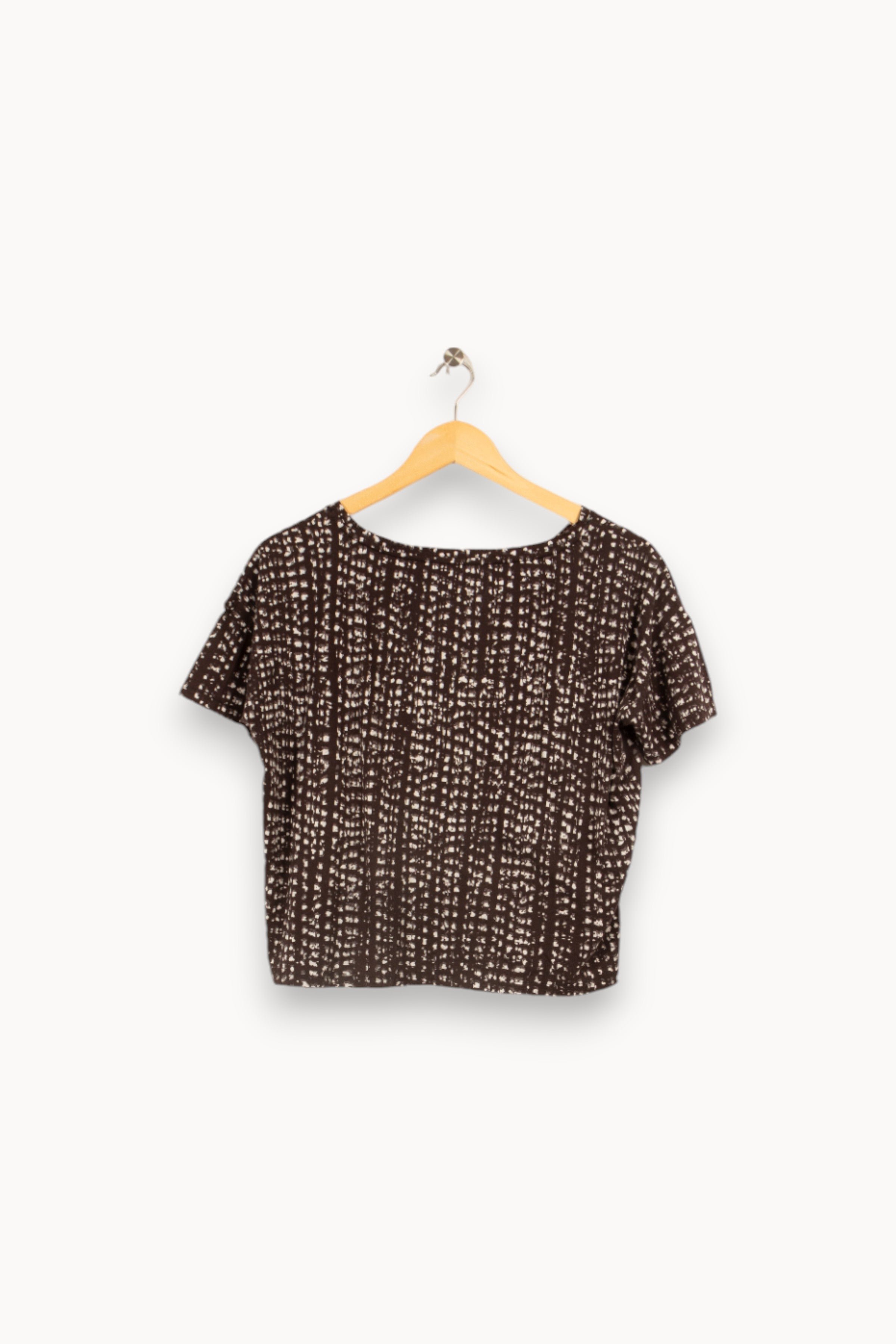 Black t-shirt with patterns COMPTOIR DES COTONNIERS - Seconde main Black