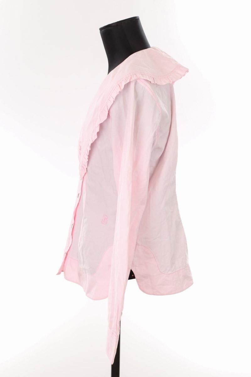 Cotton shirt GANNI - Seconde Main Pink