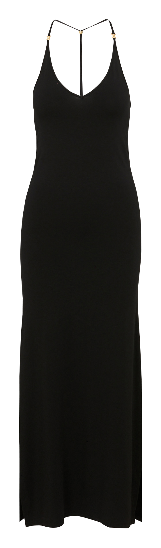 Lange jurk V BELIZA Zwart