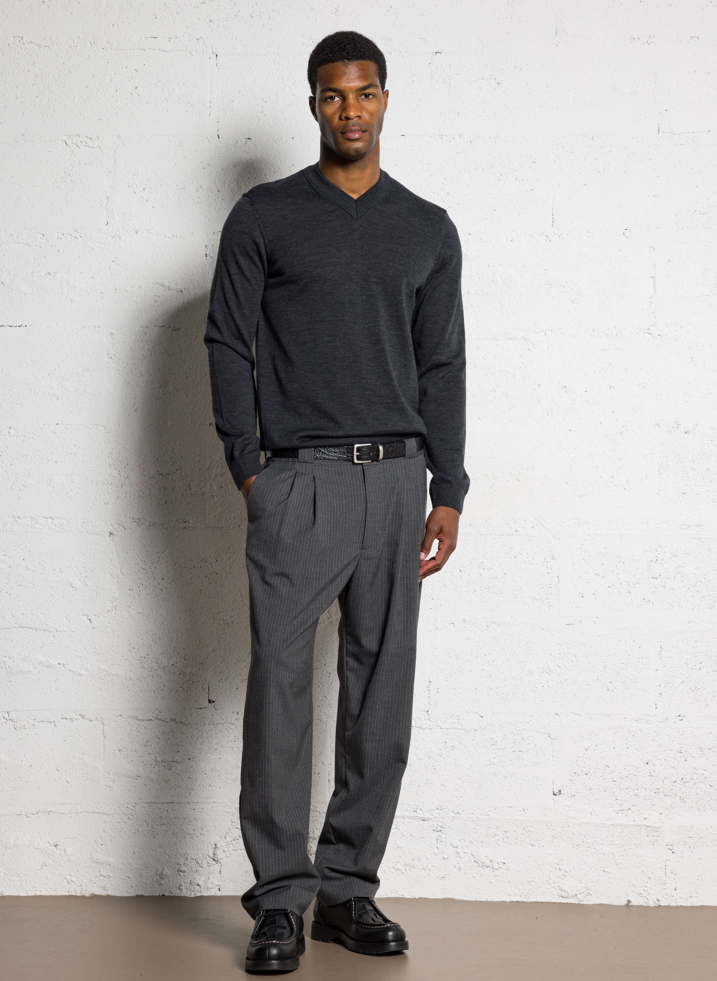 Ärmelloser Wollpullover IKKS Grau