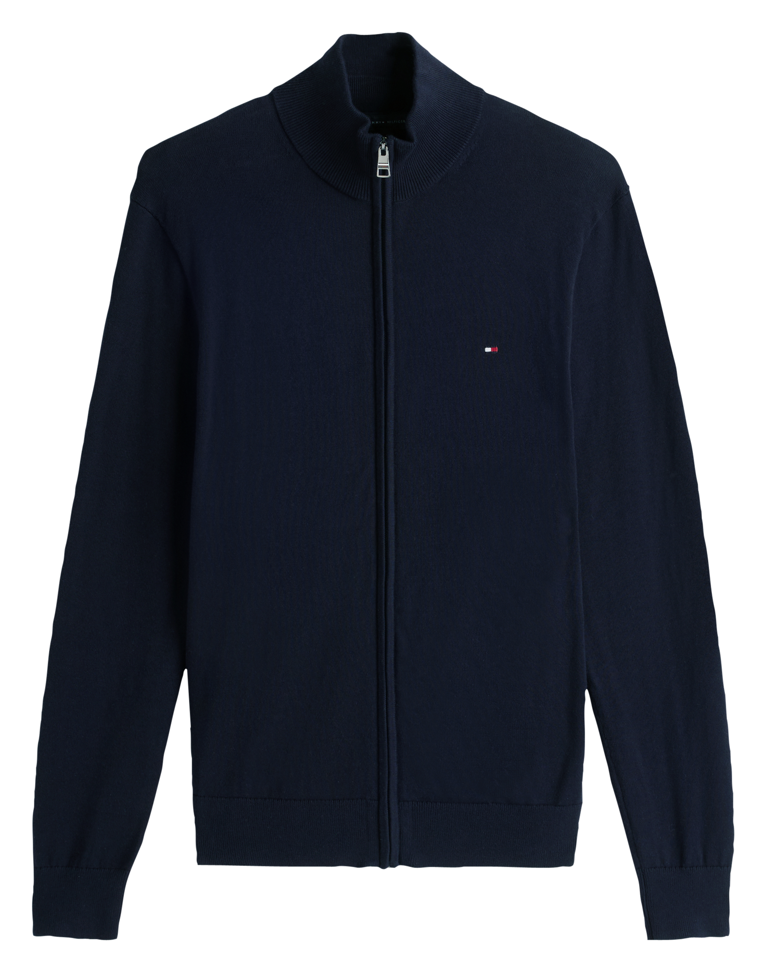 Gilet droit en coton TOMMY HILFIGER Bleu