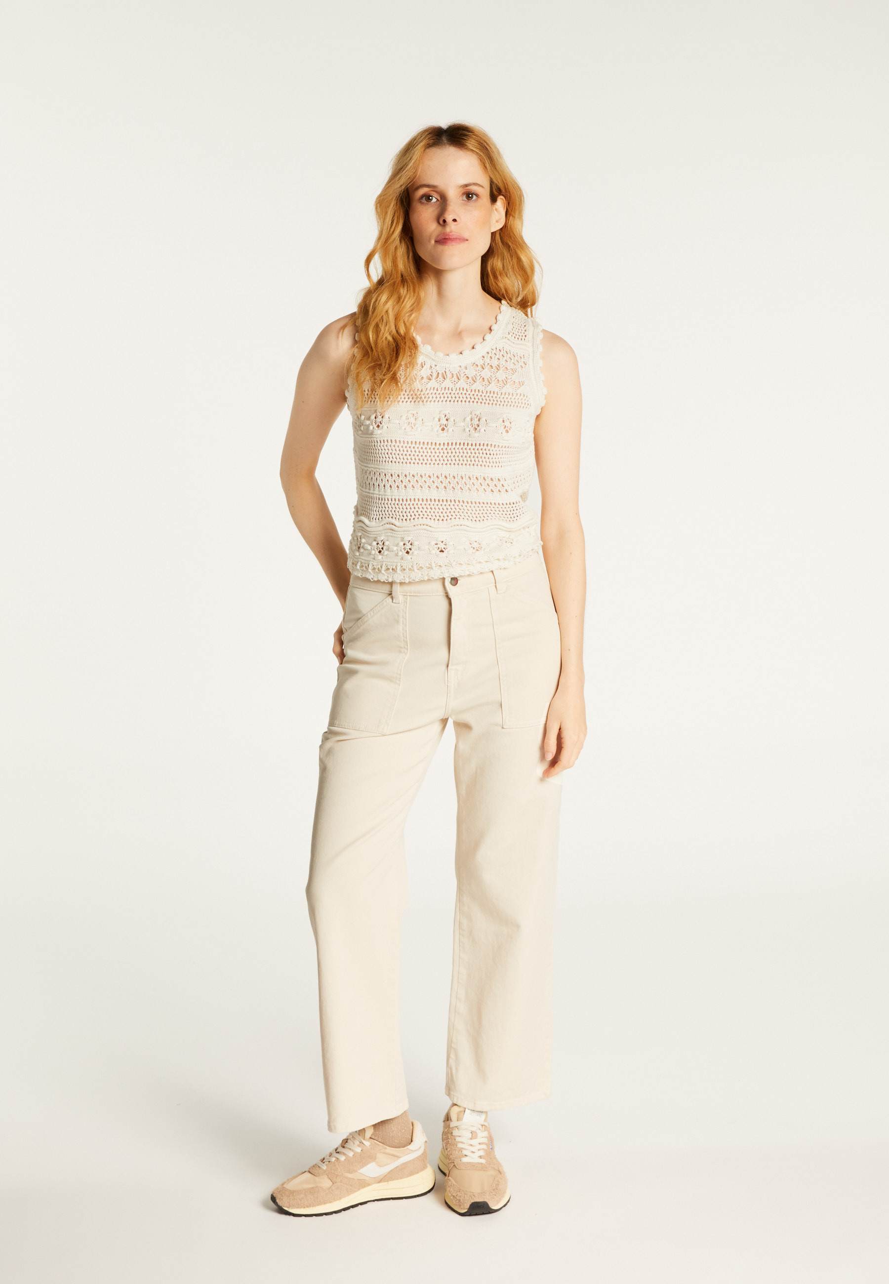 Cotton jeans MAISON MONTAGUT White