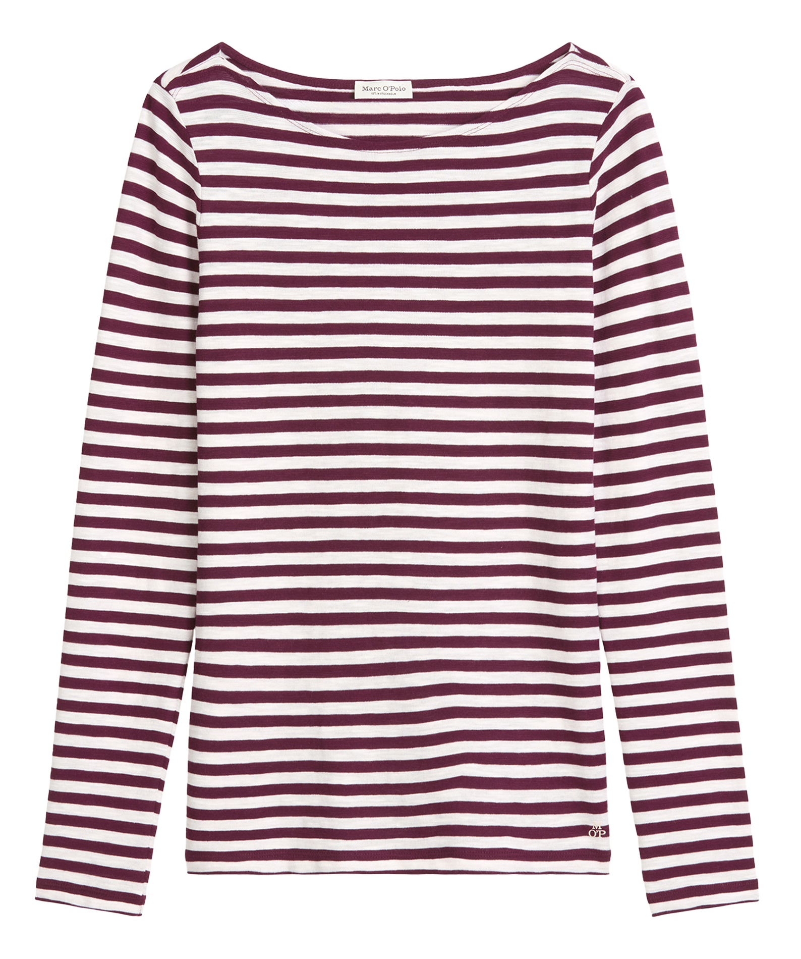 Camiseta recta de algodón a rayas MARC O'POLO Multicolor