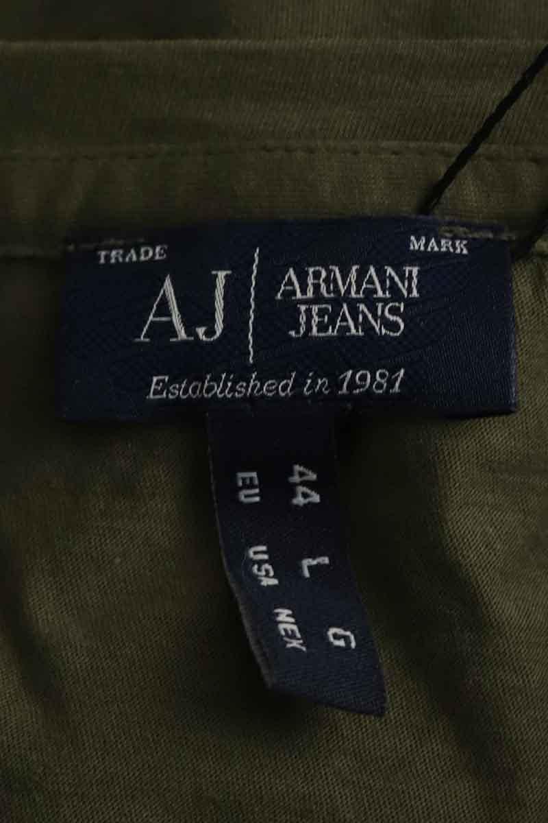 Cotton T-shirt ARMANI - SECONDE MAIN Khaki