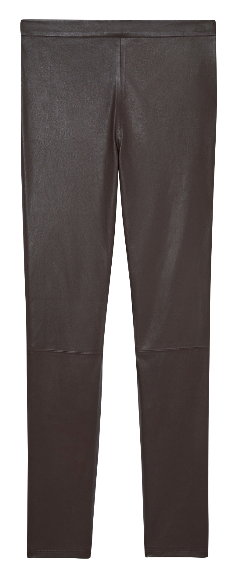 Skinny leather pants in plain color ZAPA Brown