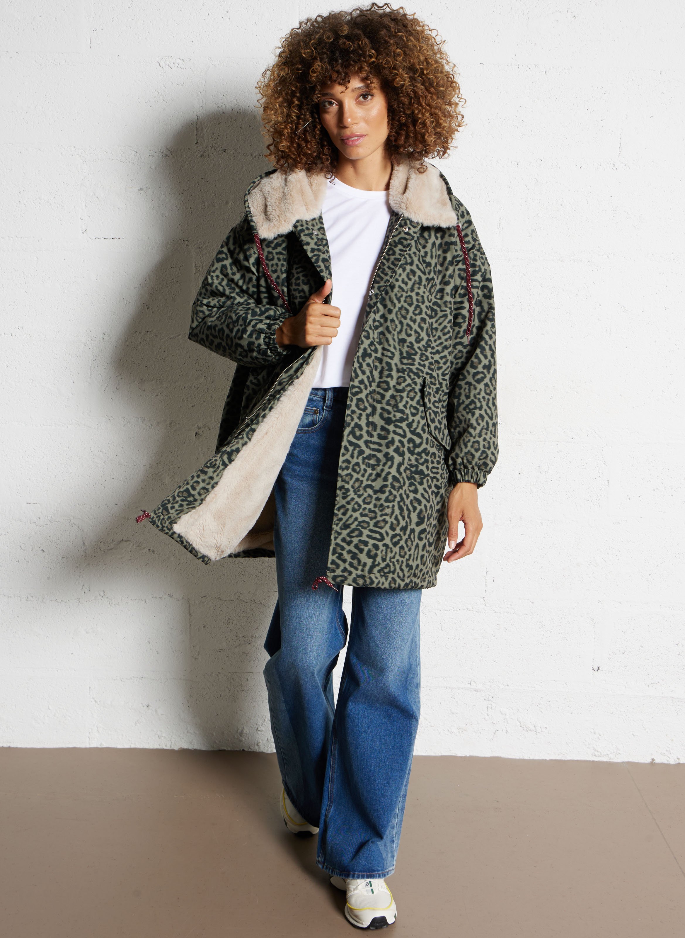 Oversized jas met capuchon BELLEROSE Grijs