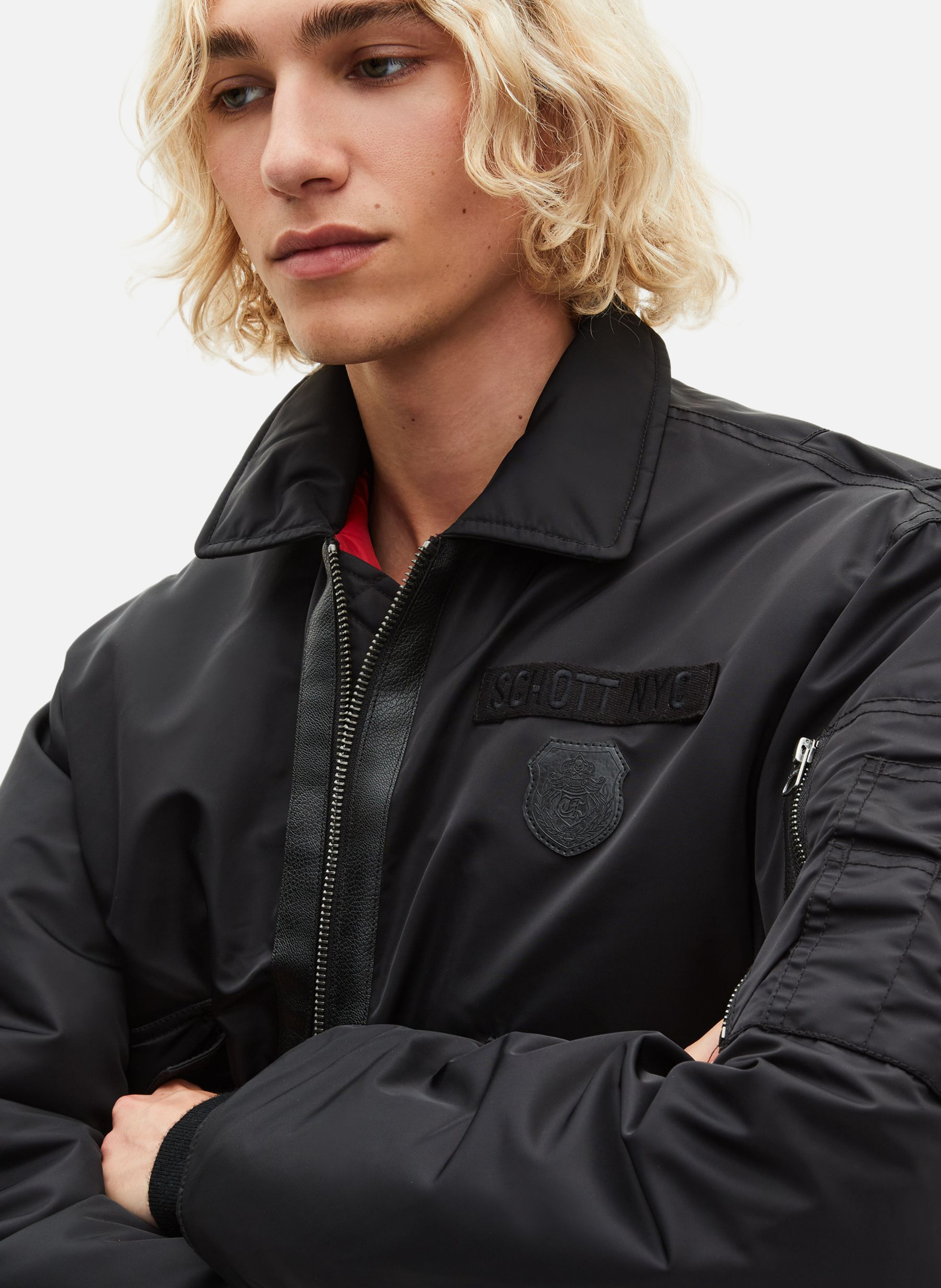 Aviator blouson jacket THE KOOPLES Black