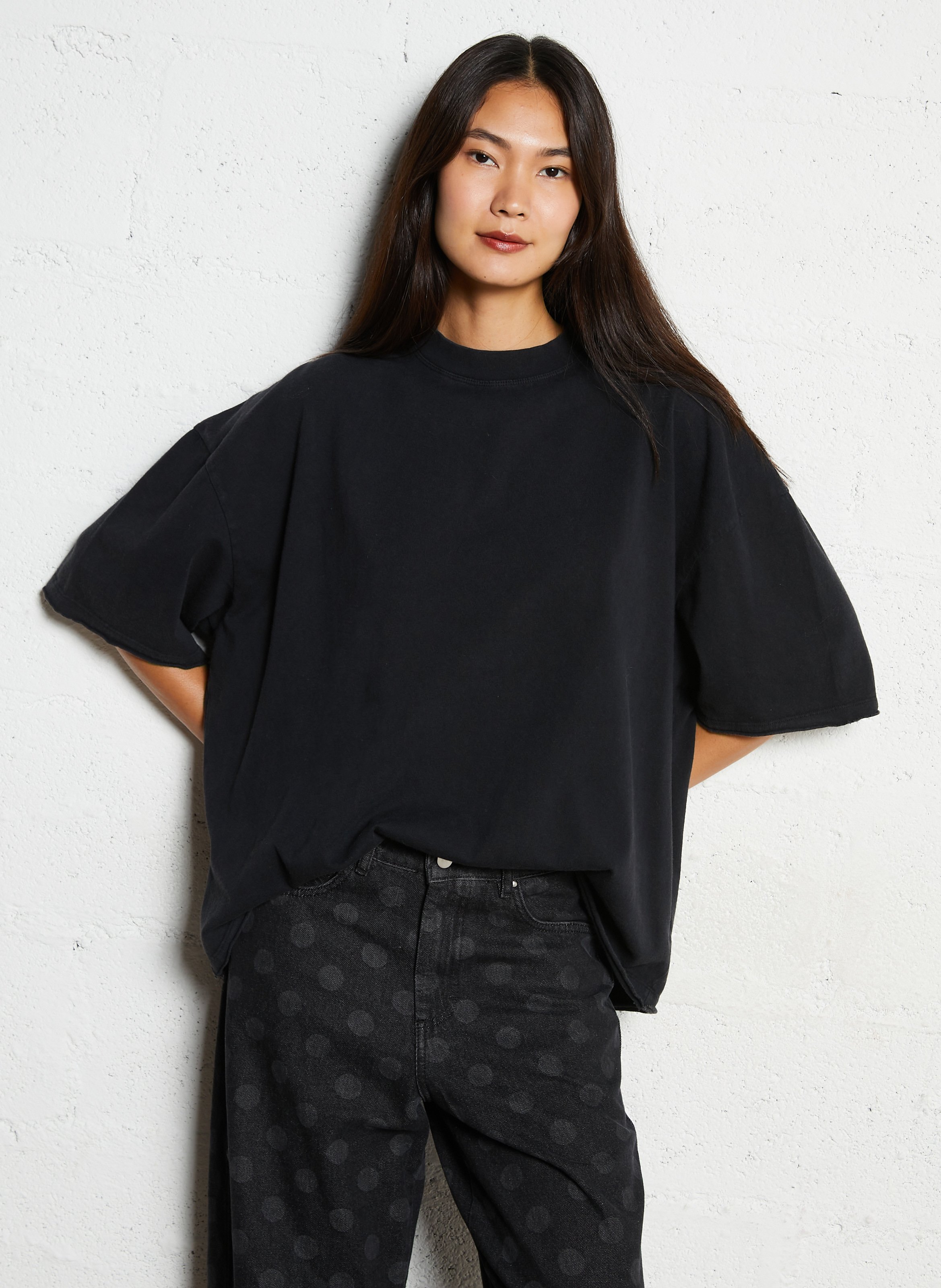 TEE-SHIRT AMPLE EN COTON TENEBRE VINTAGE AMERICAN VINTAGE - FEMME | Place des Tendances