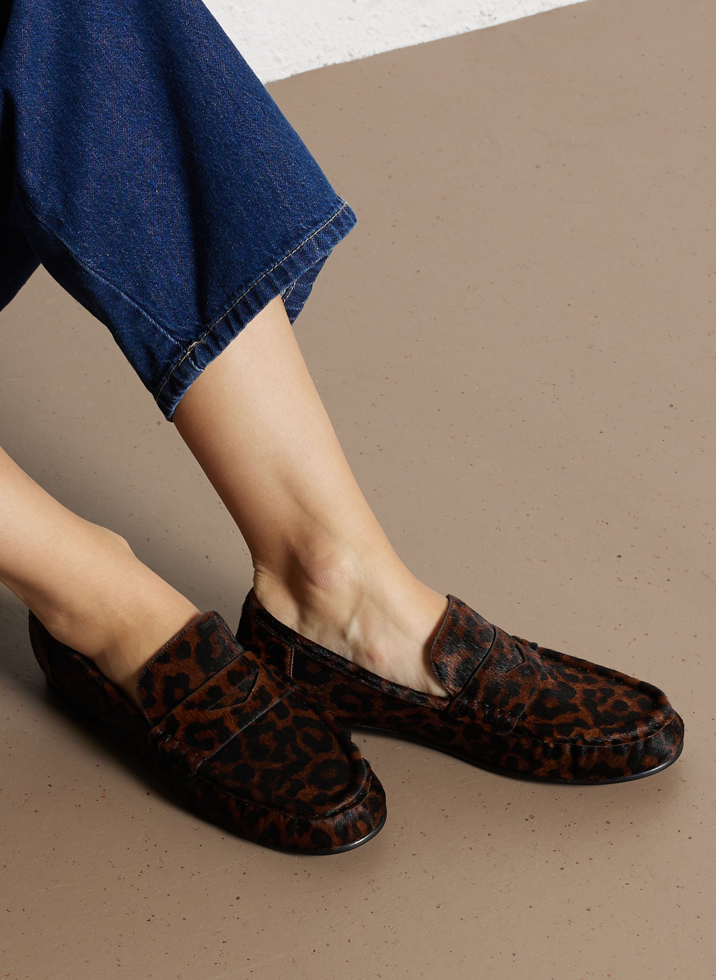 Mocassins imprimés en cuir  BIBI LOU Multicolore