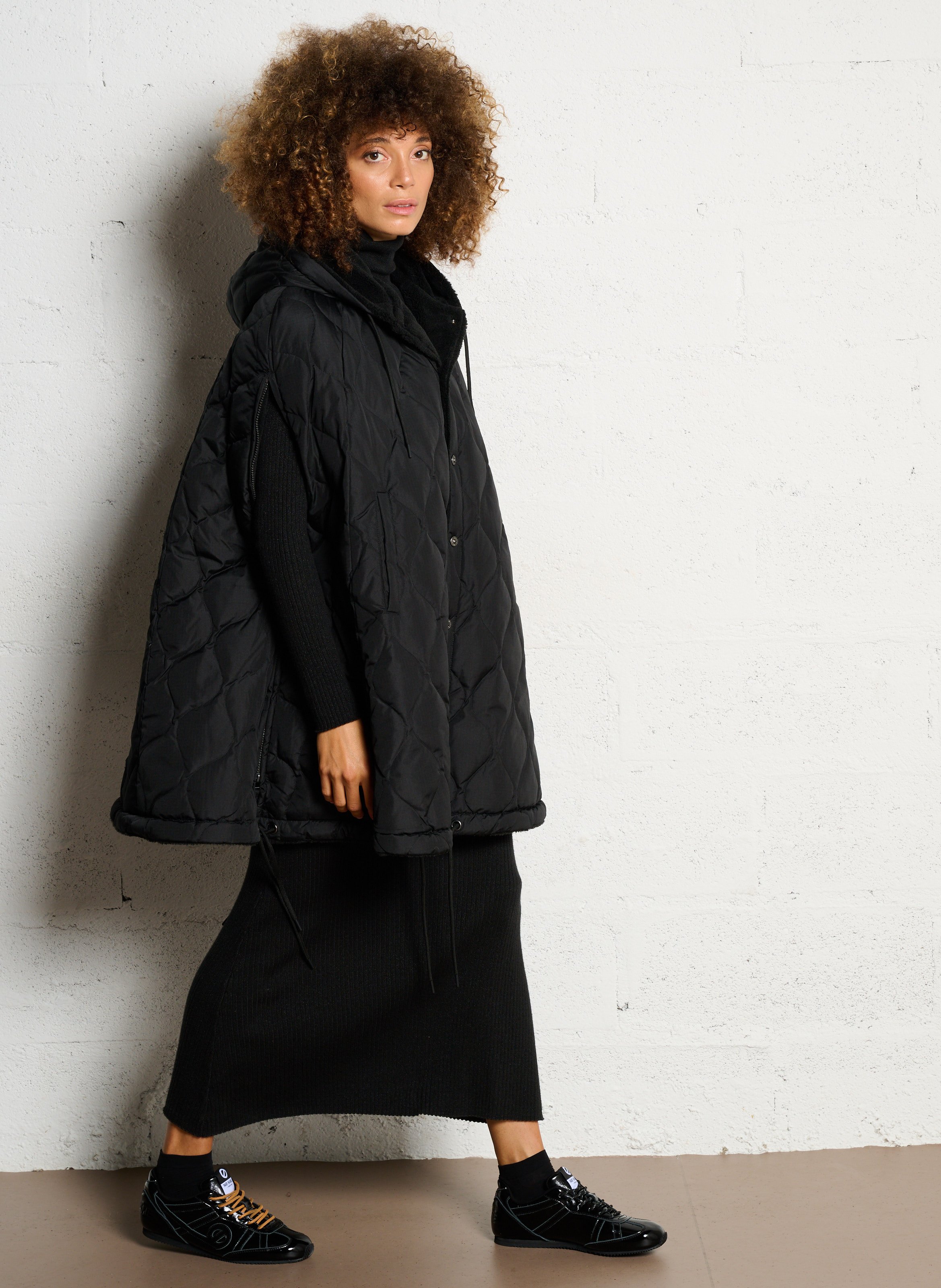 Oversized donsjack TAION Zwart