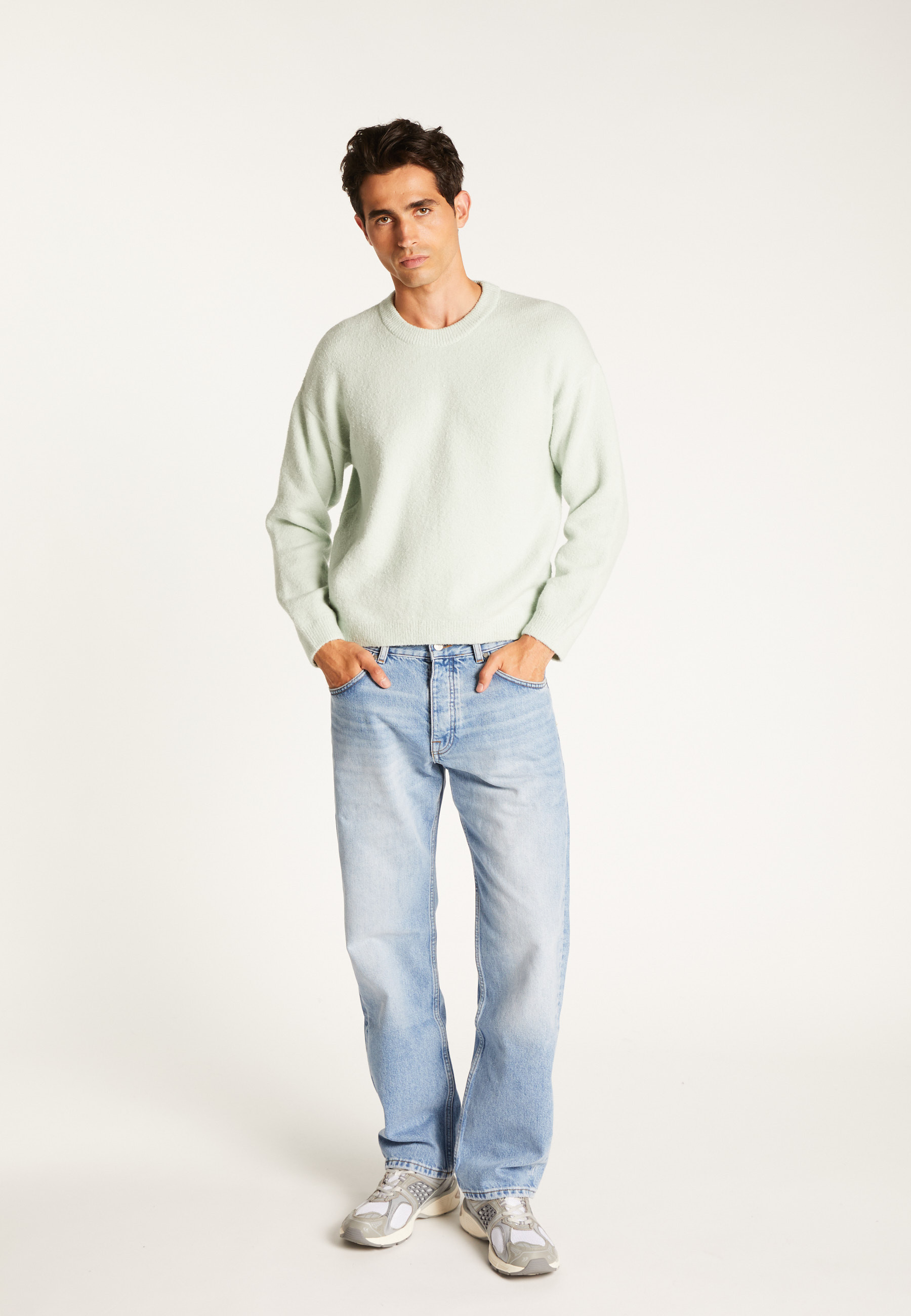 Colour block cotton sweater MAISON MONTAGUT