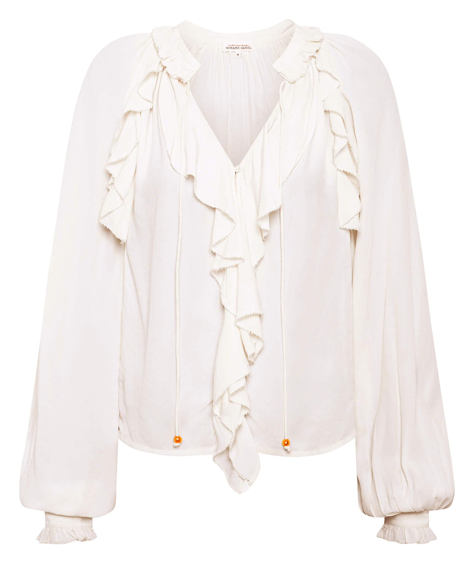 Blouse droite en satin GERARD DAREL Beige