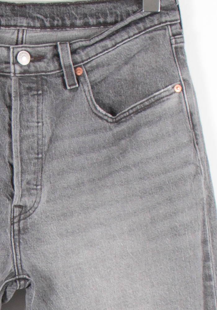 Cropped slim jeans with studs LEVI'S - Seconde main Grey