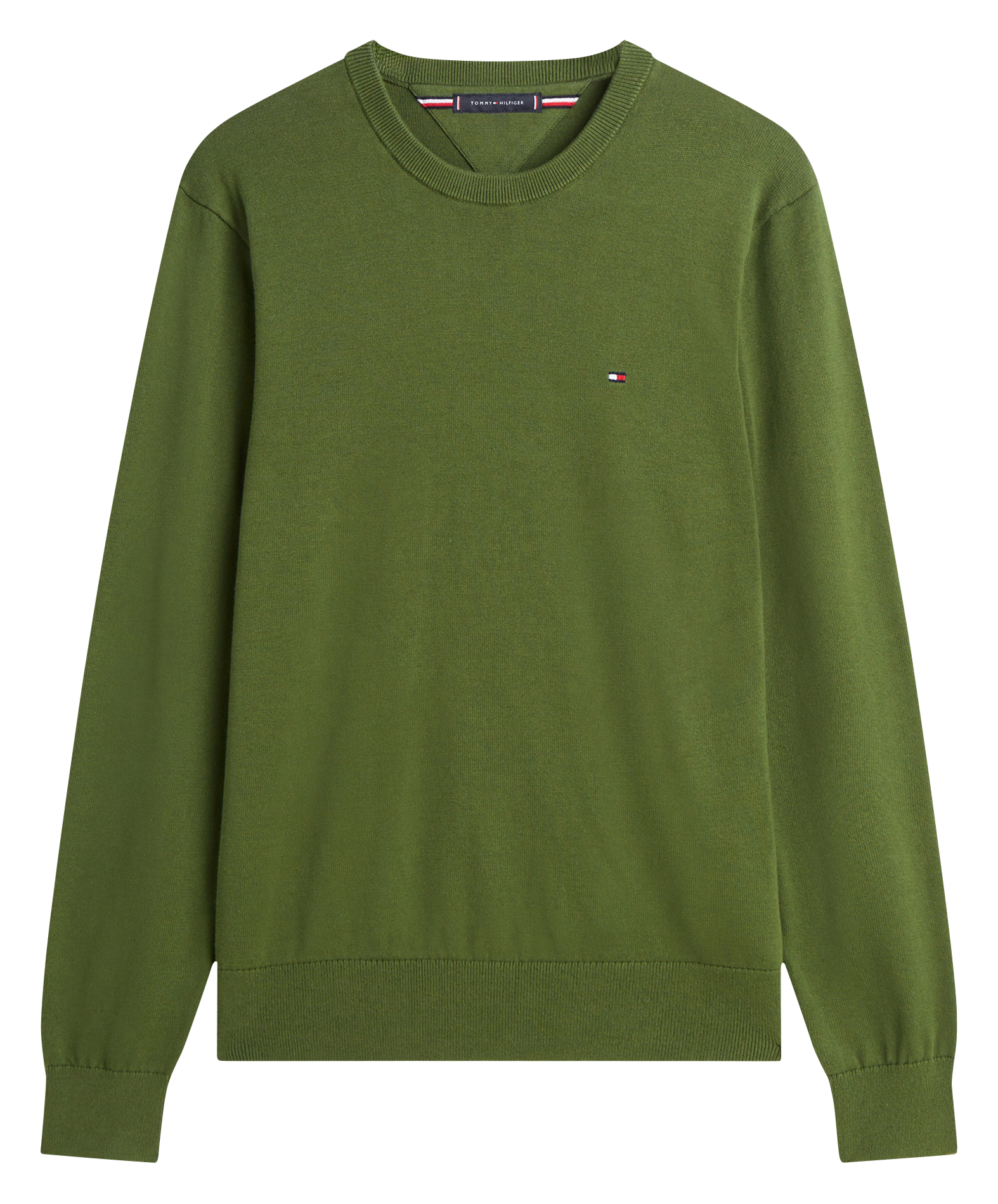 Colour block cotton sweater  Mountain pine