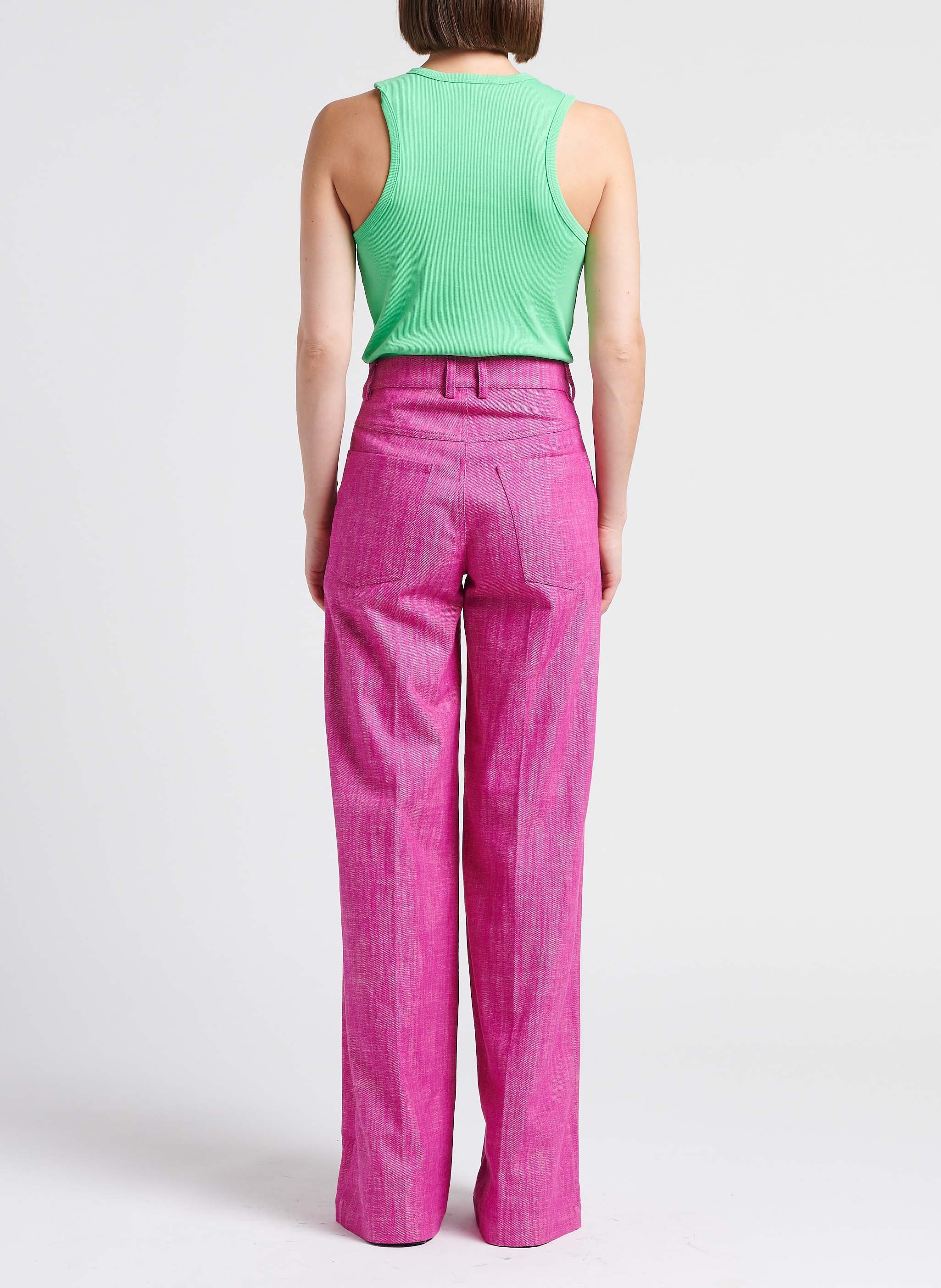 Débardeur col rond en coton mélangé  COLLECTORS CLUB Vert