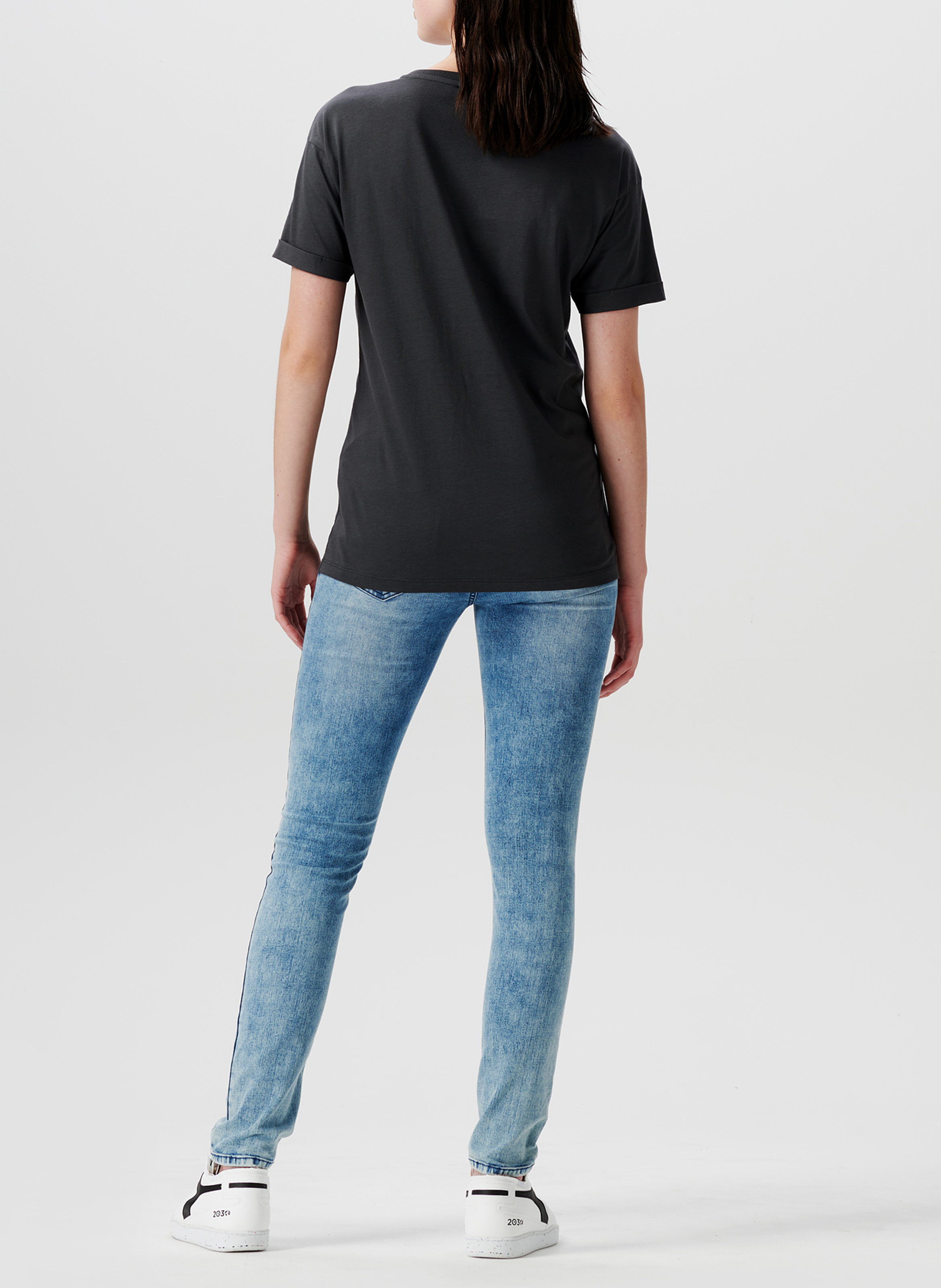 Jean skinny en coton délavé SUPERMOM Jean Délavé