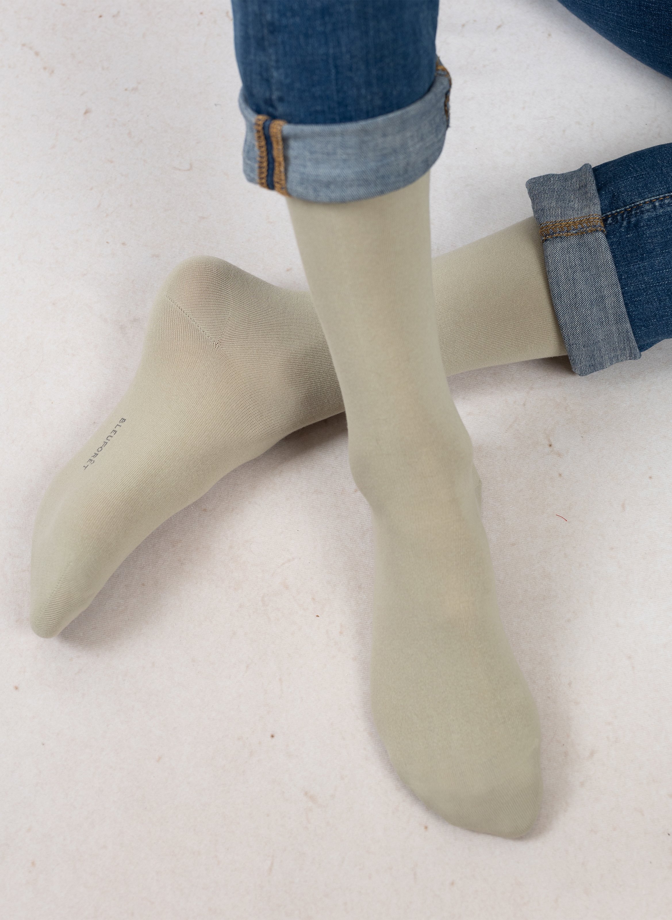 Mittelhohe Socken aus Baumwoll-Mix BLEUFORET