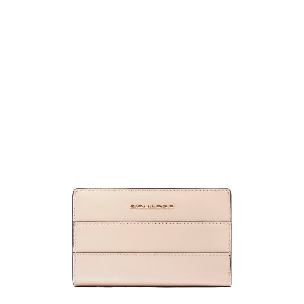 Babylon leather wallet PIQUADRO Beige