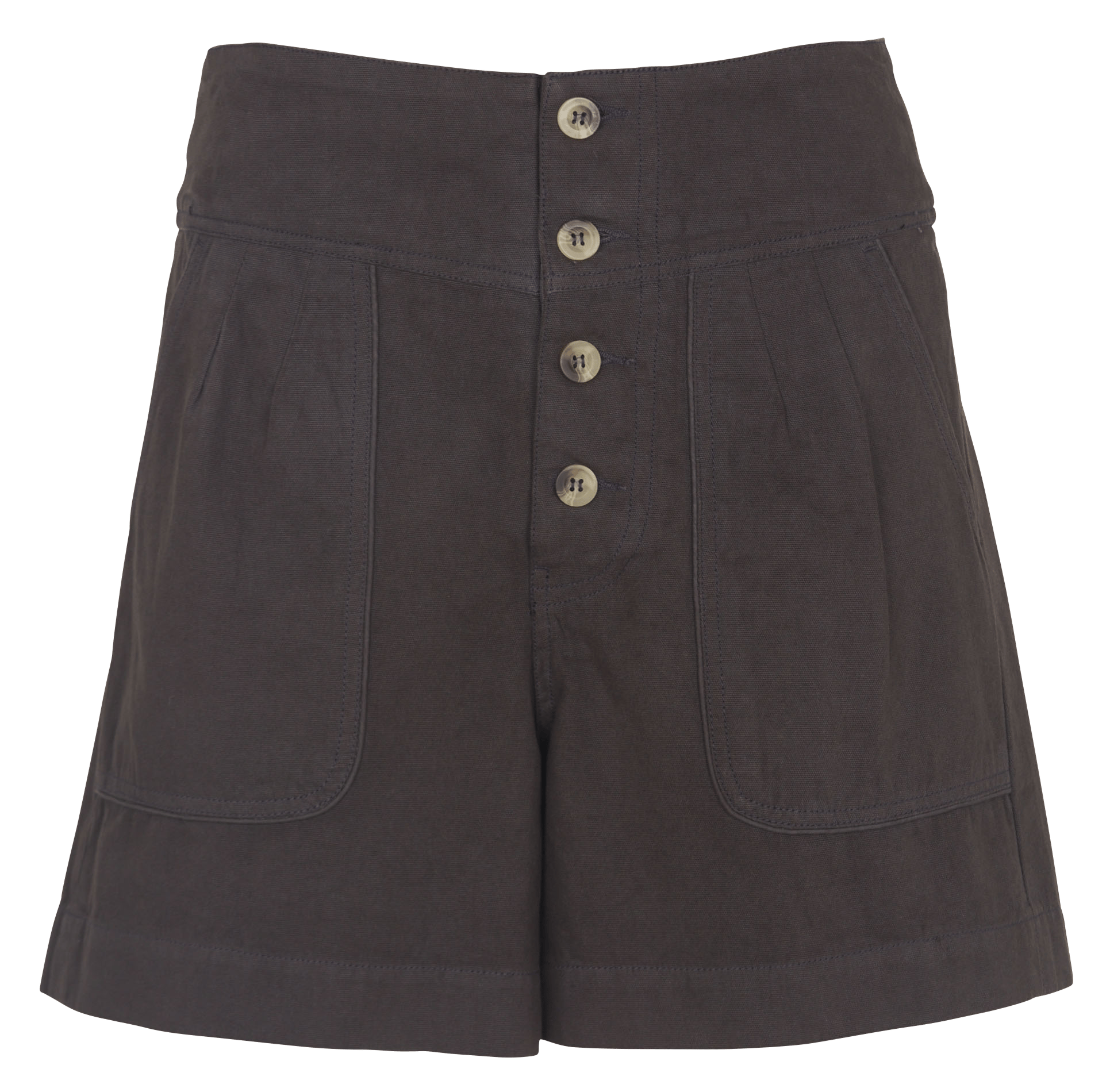 Gerade geschnittene Baumwollshorts LEON & HARPER Grau