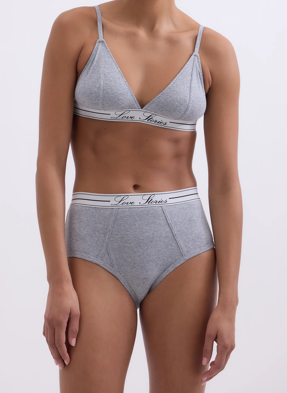 Non-wired triangle bra LOVE STORIES Silver