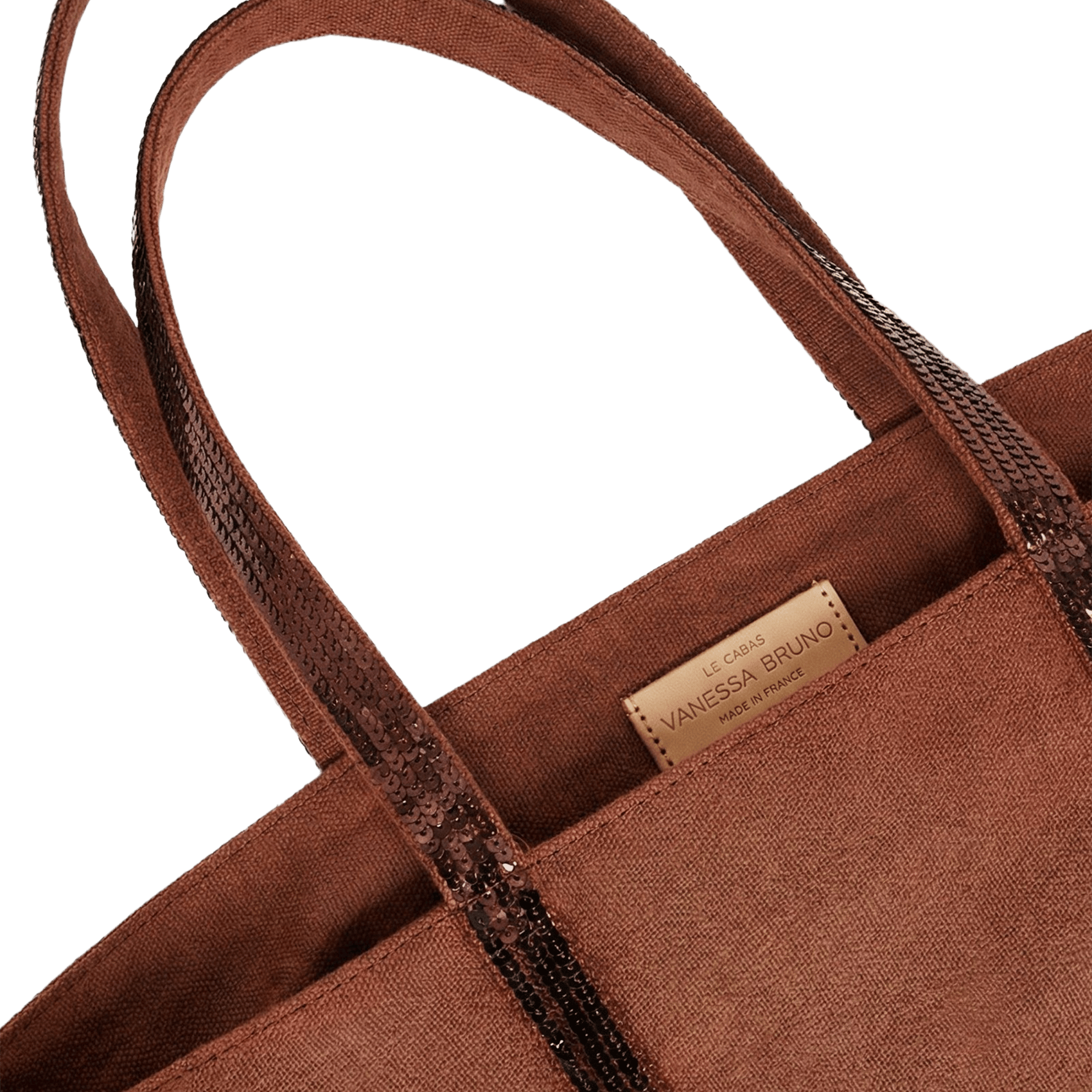 Bolso shopper de lino VANESSA BRUNO Naranja