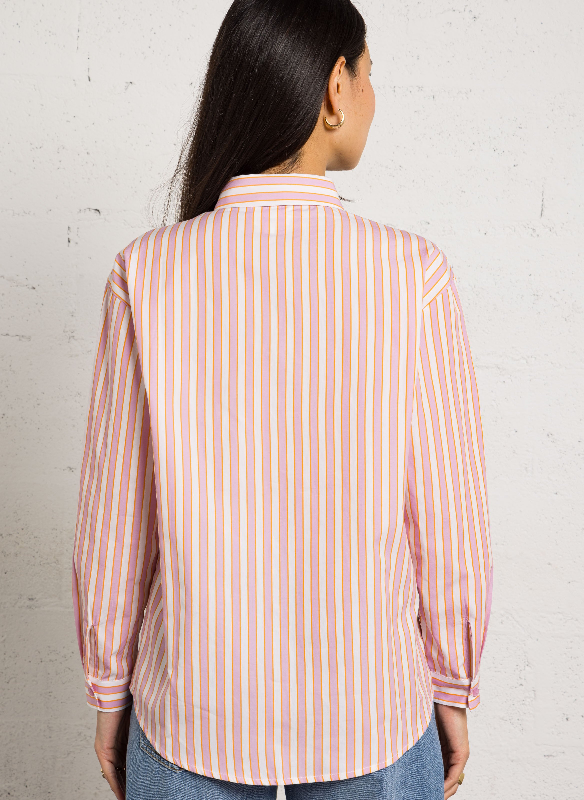 Gestreept overhemd MAISON 123 Roze