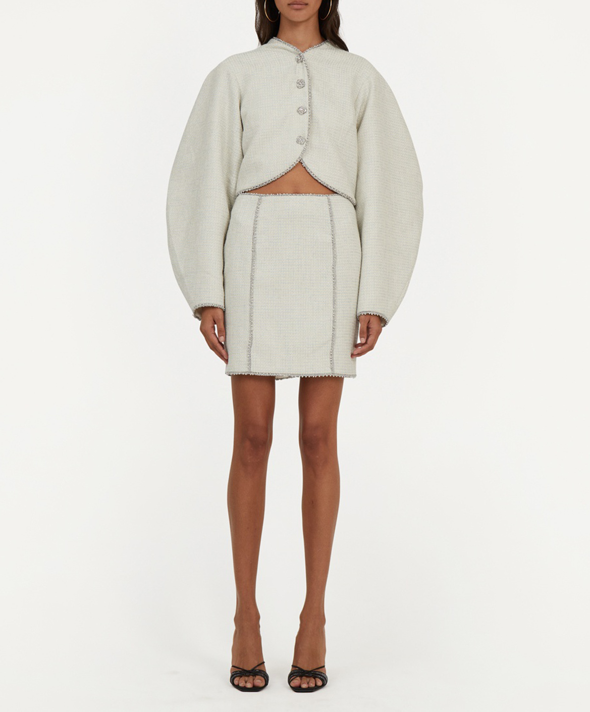 Dastel - Kurzer Tweedrock ROTATE Schwarz