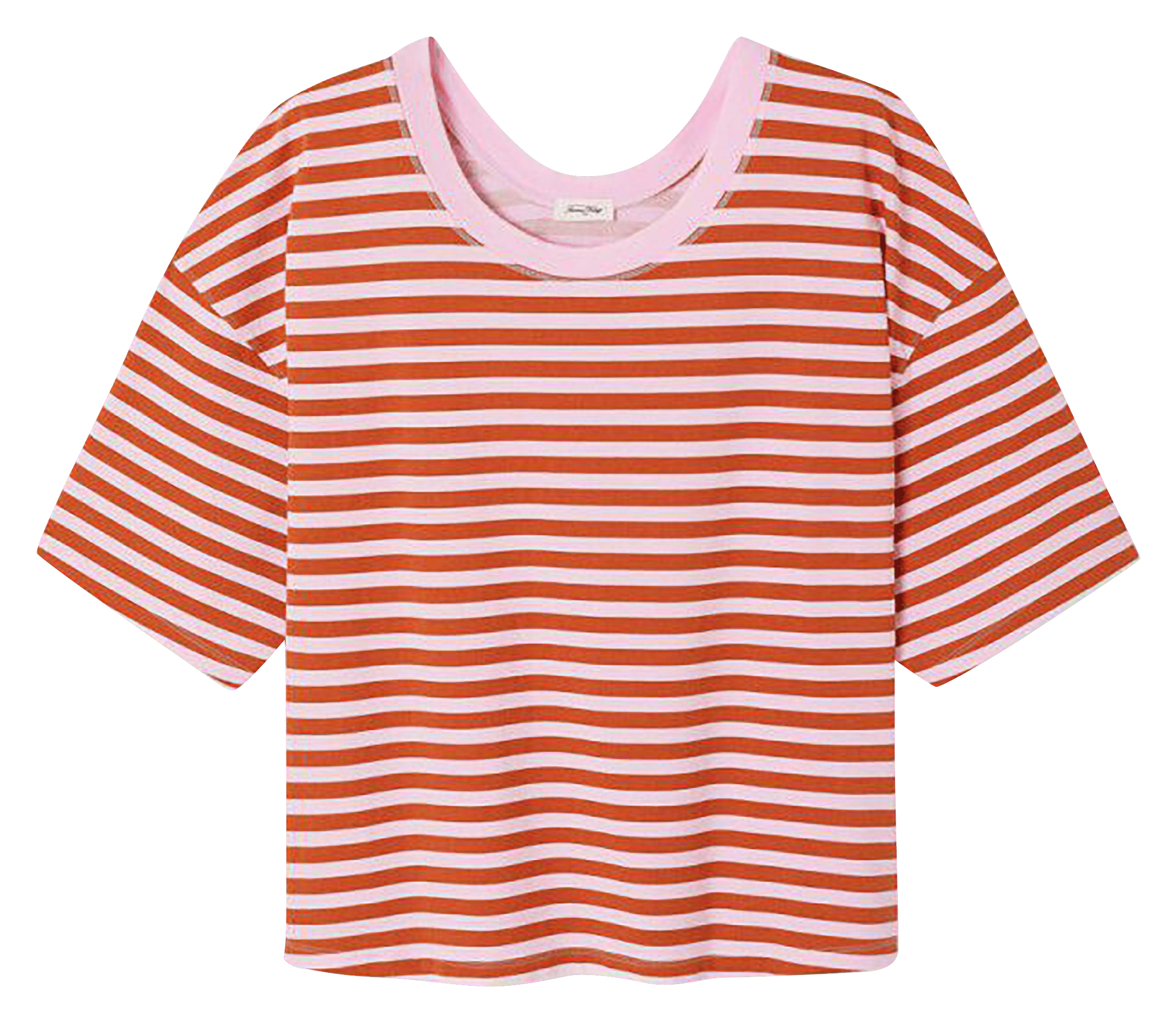 Oversized cotton T-shirt AMERICAN VINTAGE Red