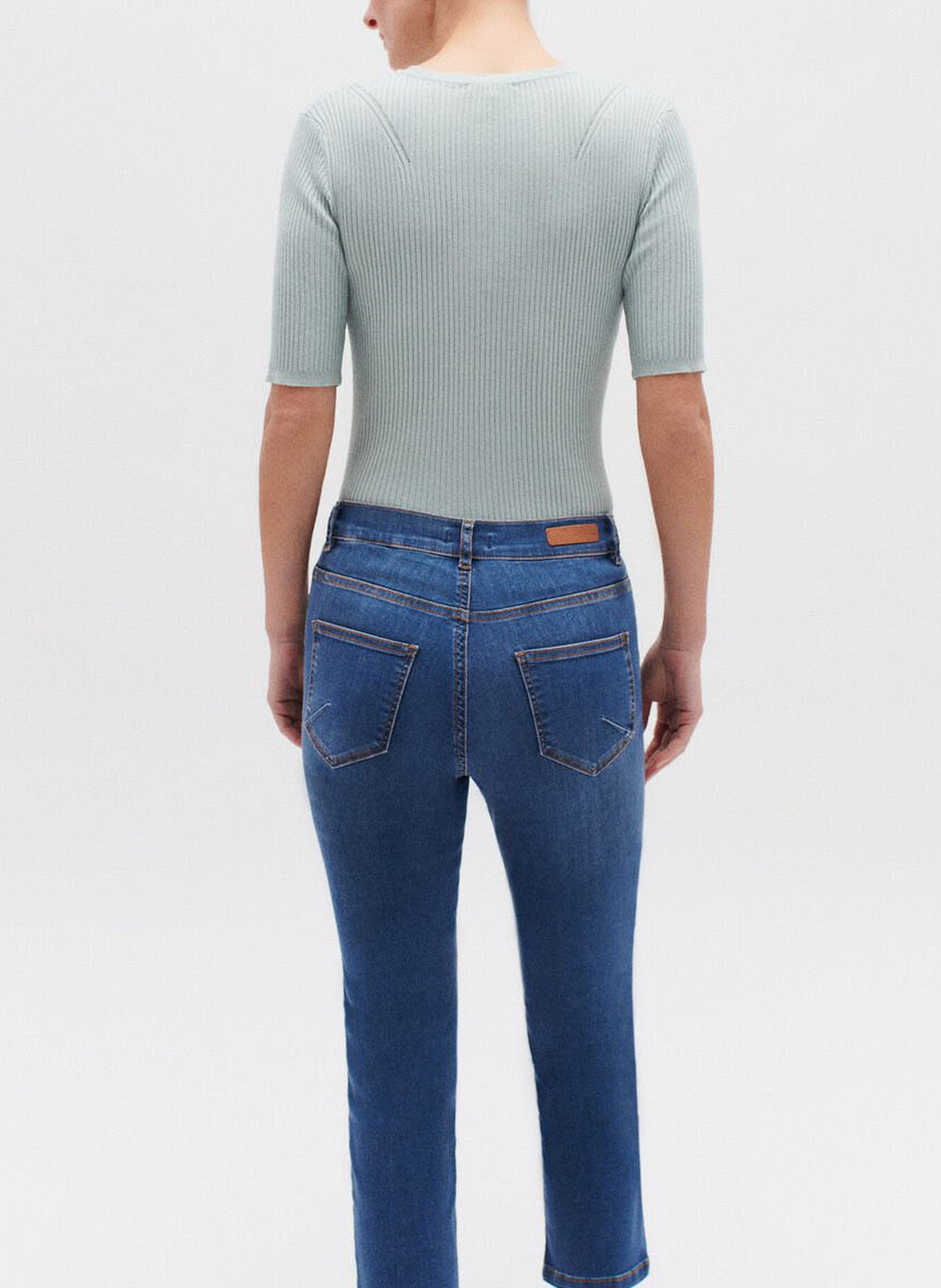 7/8-Slimfit-Jeans aus Baumwoll-Mix CAROLL Blau