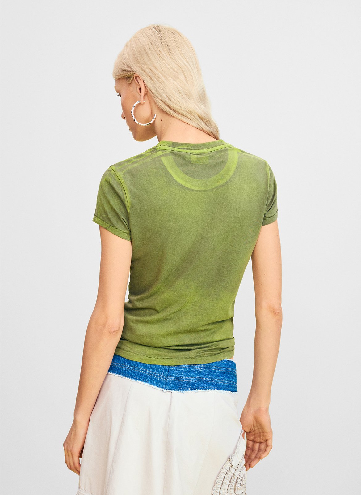 Short-sleeved printed T-shirt DESIGUAL Green