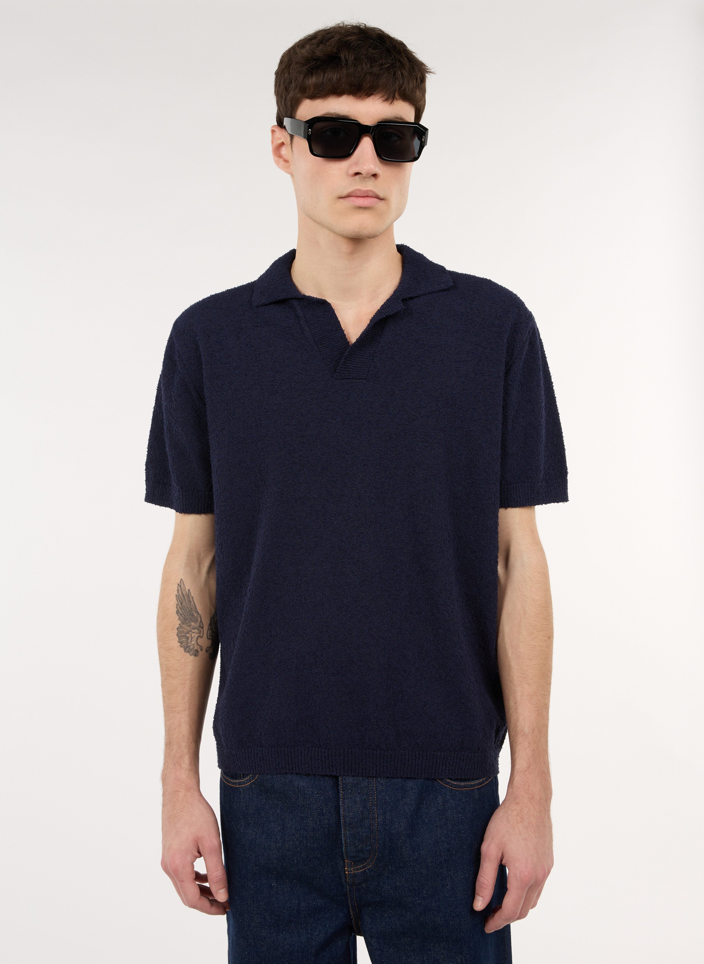 Gerade geschnittenes Poloshirt aus Baumwoll-Mix SAISON 1865
