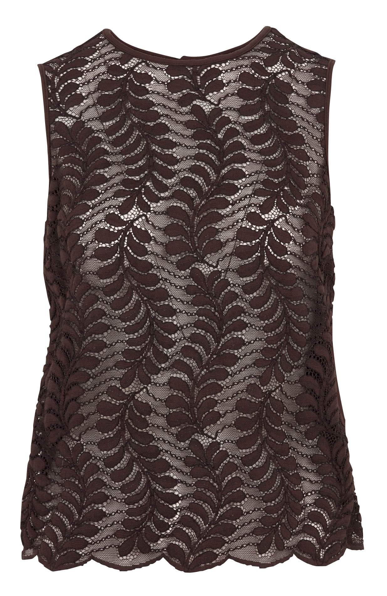 Straight viscose-blend sleeveless blouse PLEASE