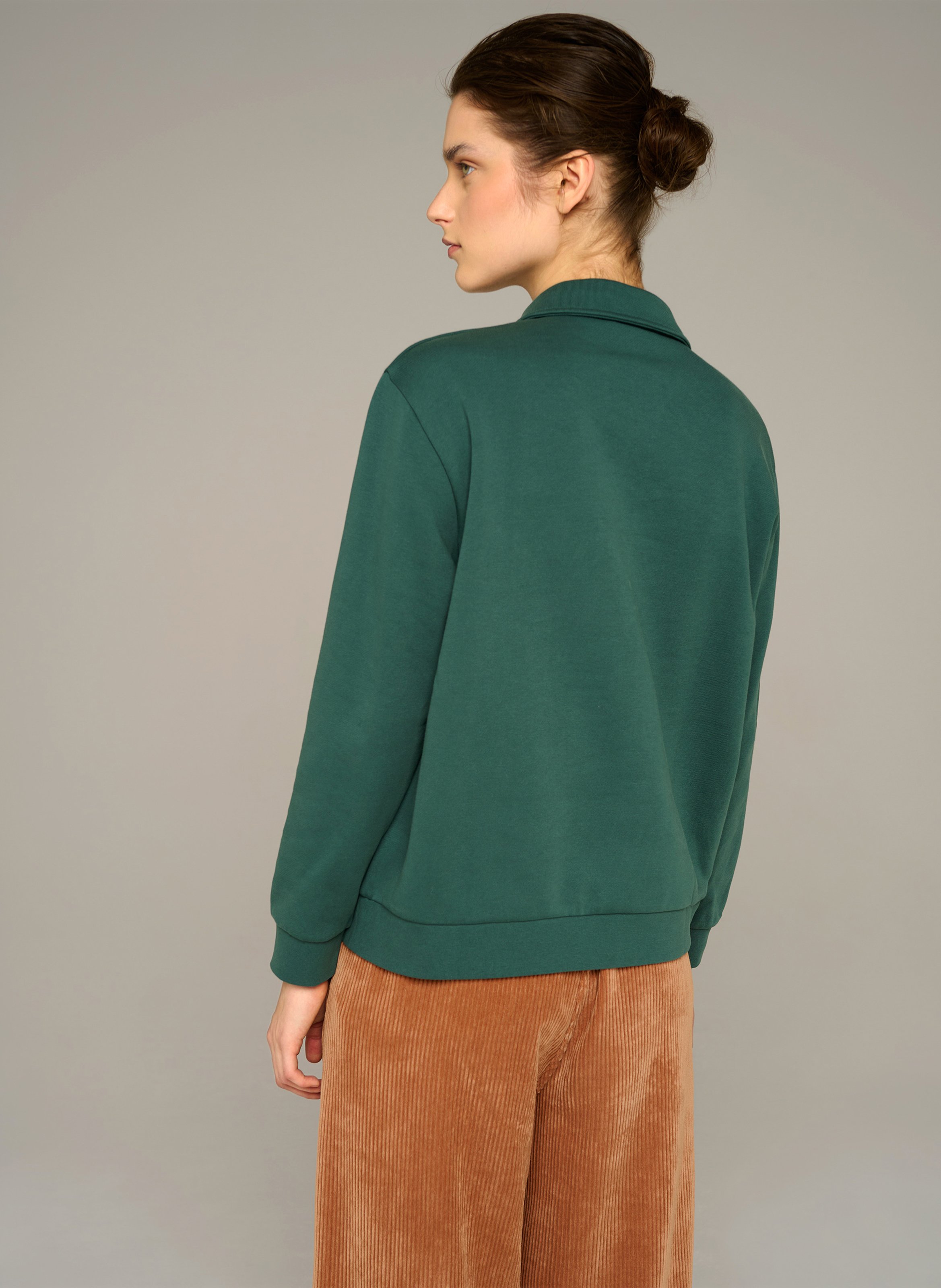 Bio-Baumwoll-Sweatshirt COTELAC ACOTE Grun