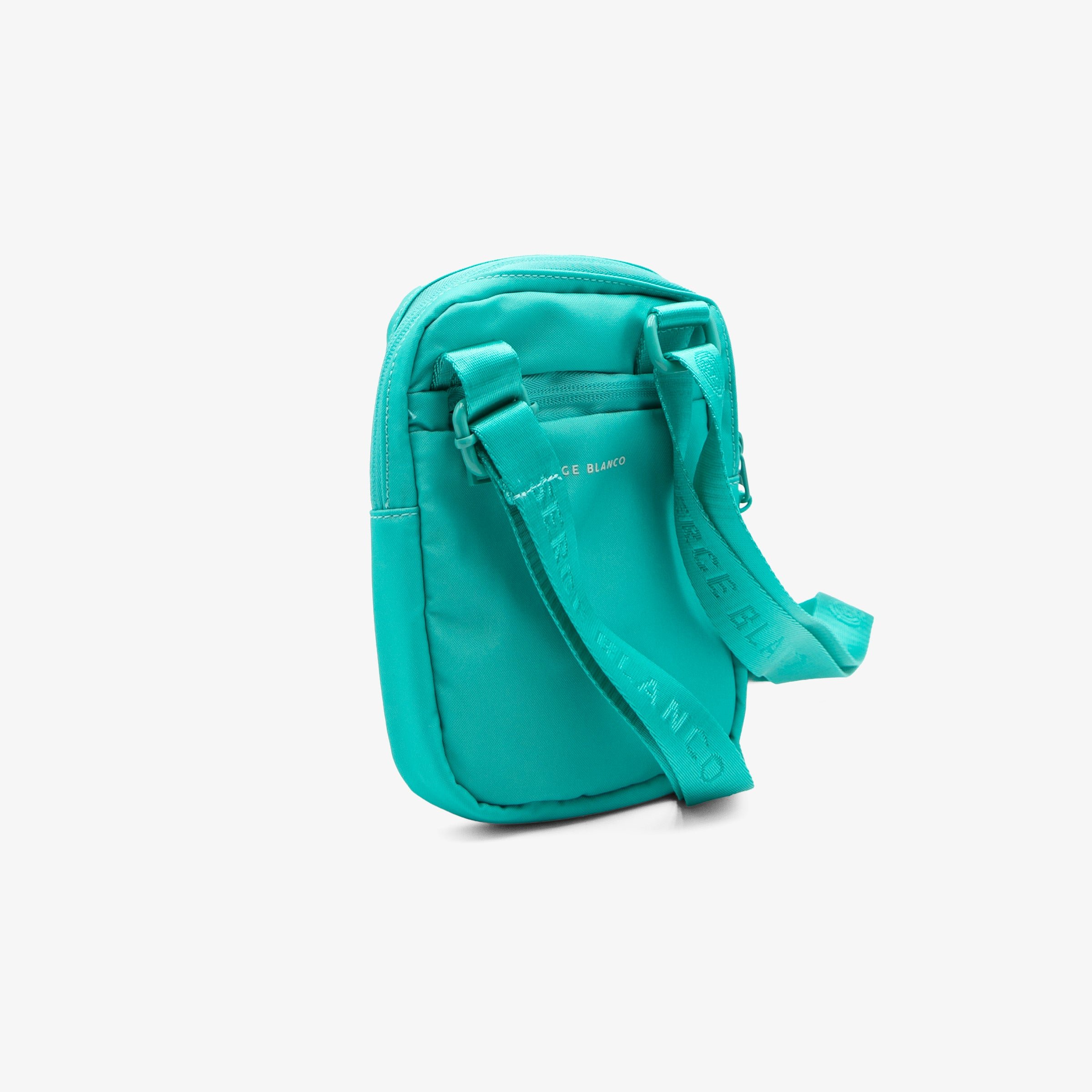 Grained leather-look crossbody bag SERGE BLANCO Green