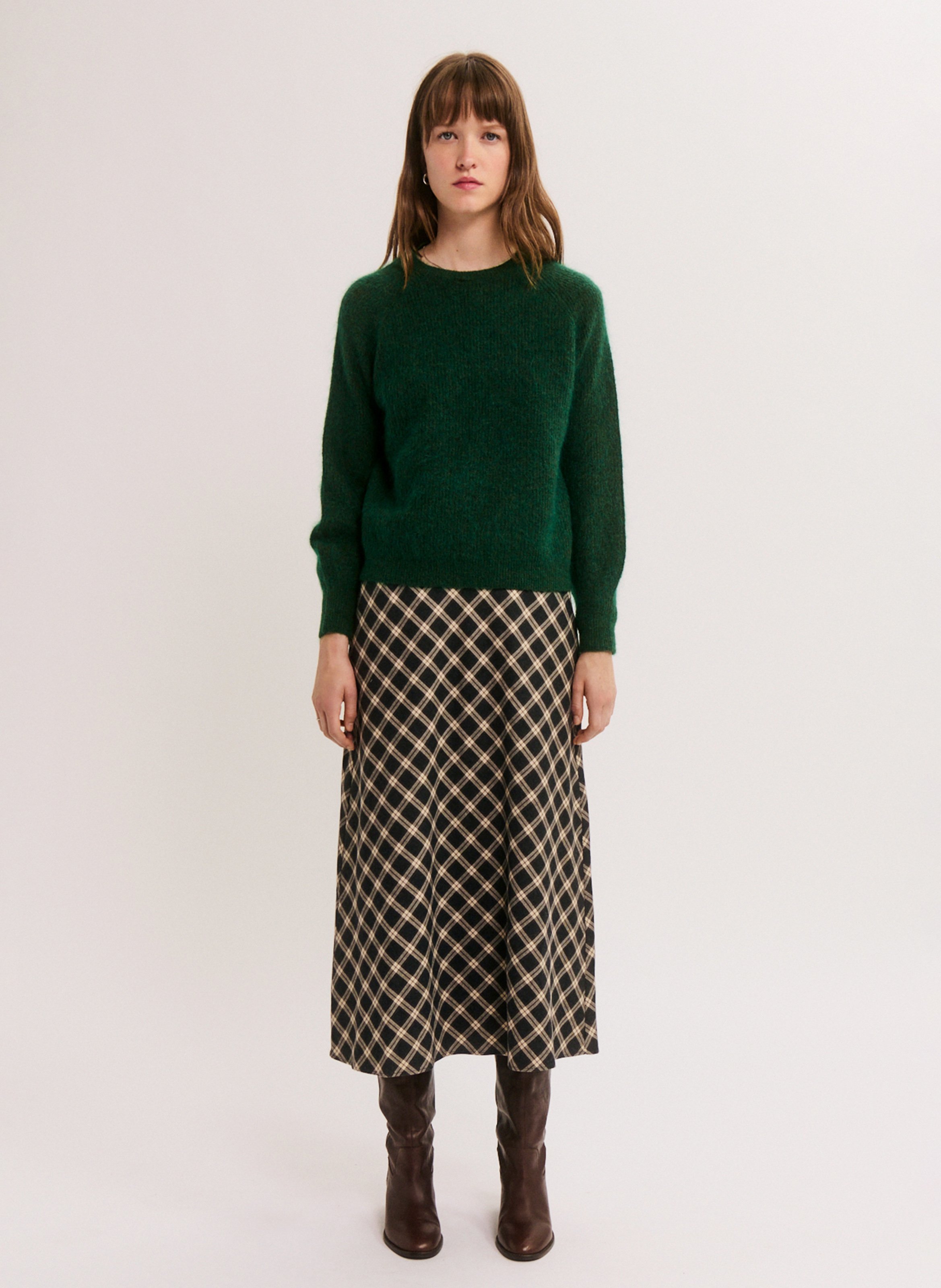 Oversized trui | wolblend PABLO Groen