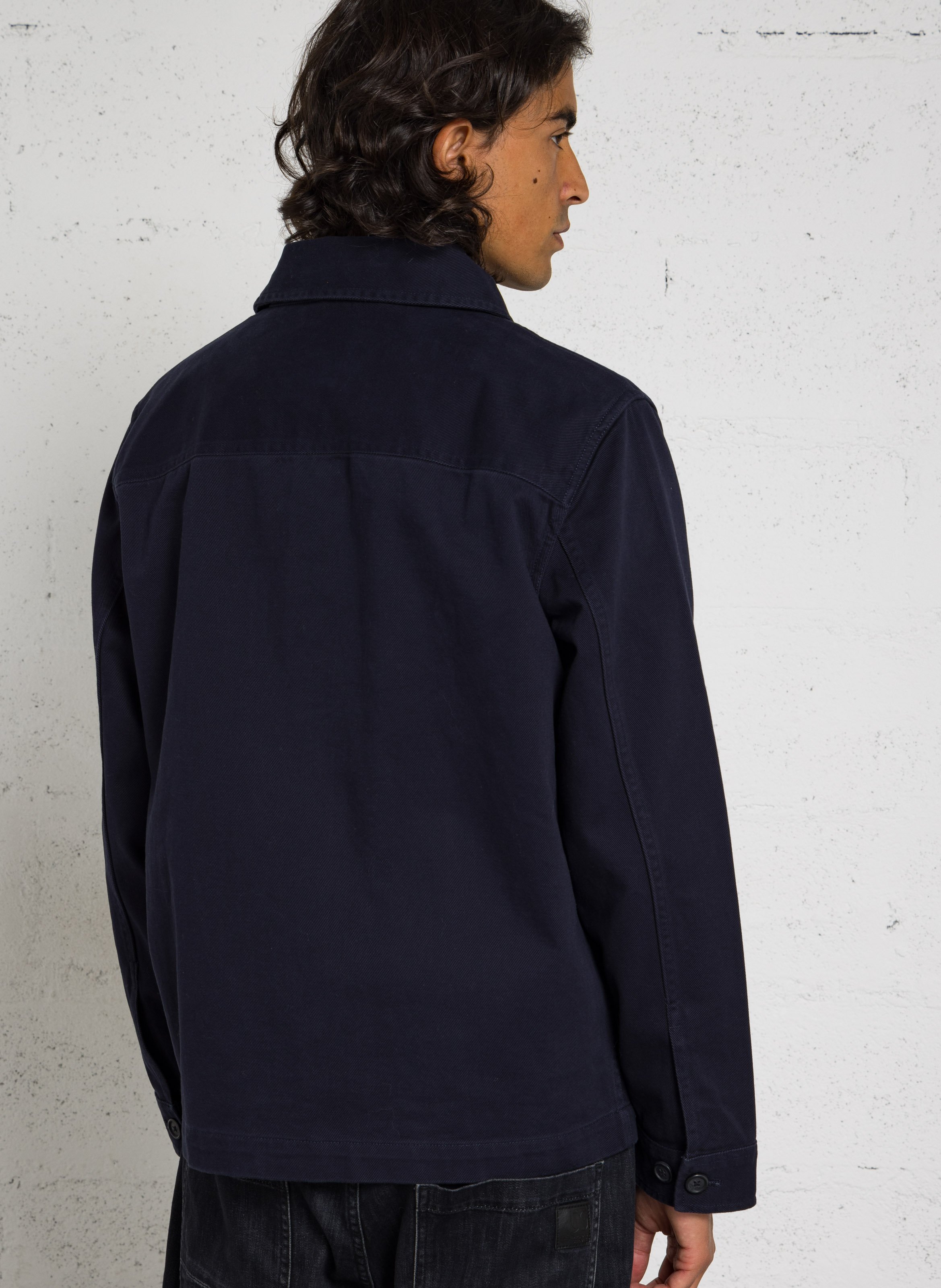 Gerade Baumwolljacke GANT Blau