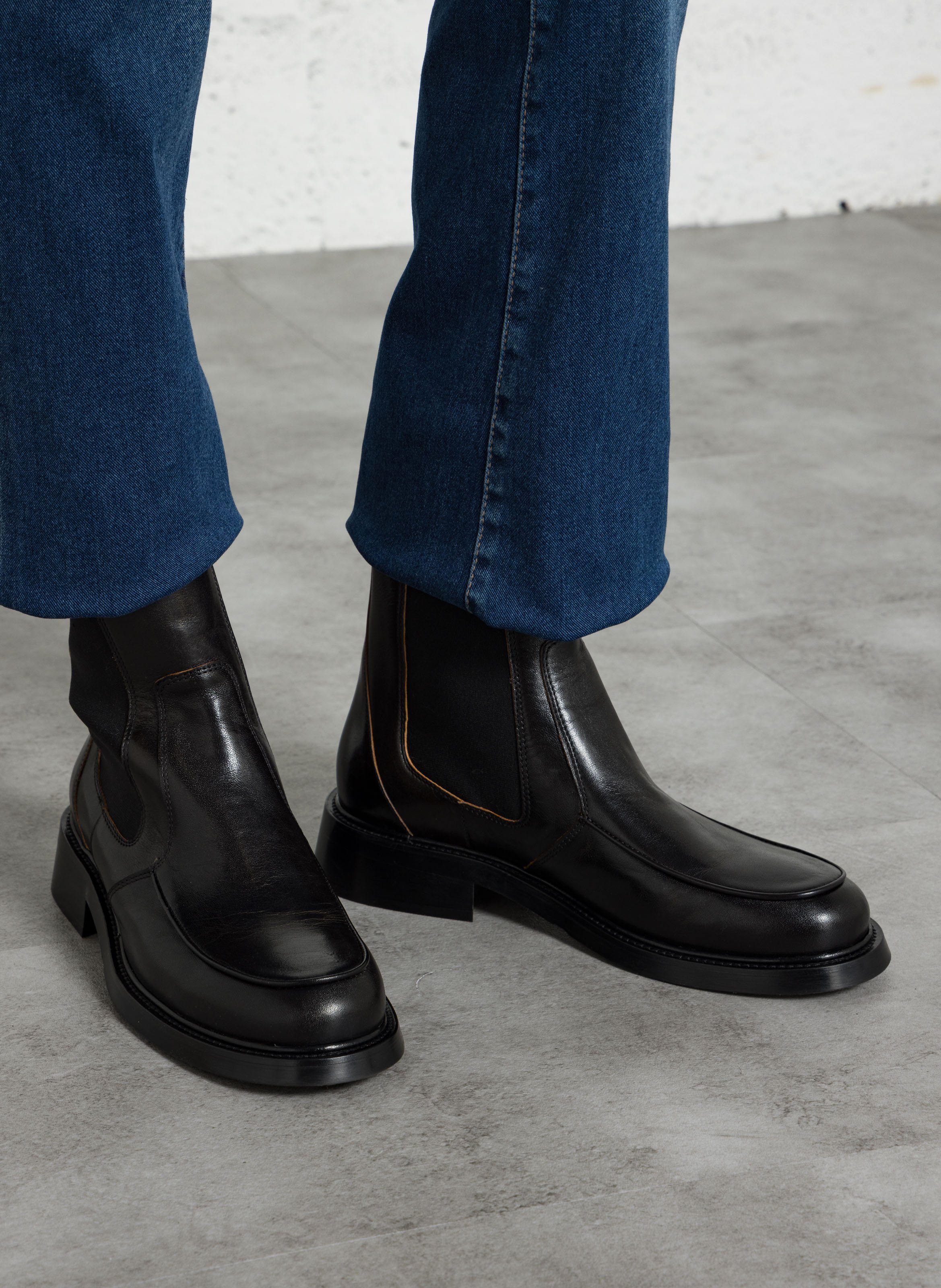 Bottines en cuir BILLI BI Noir